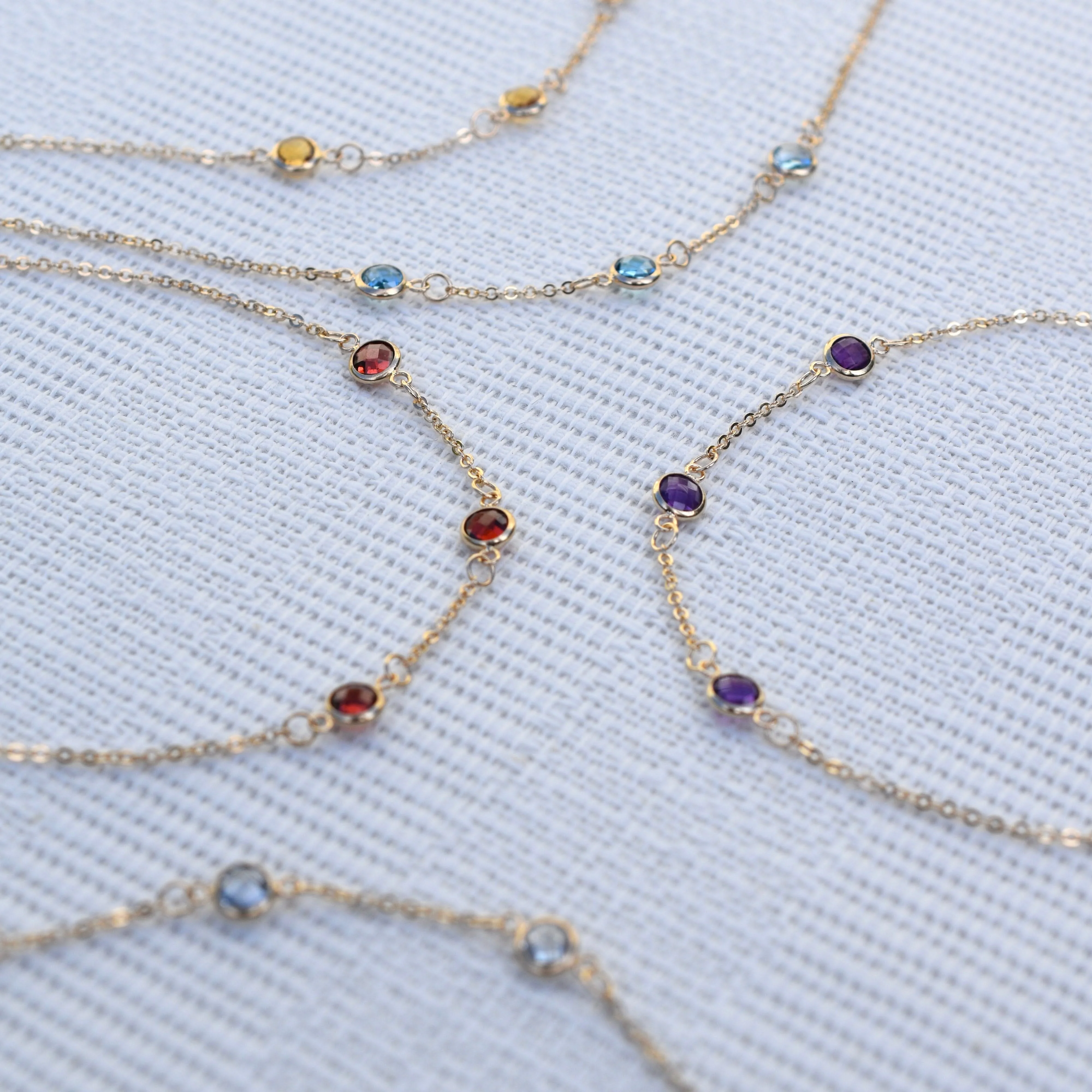 Bayberry 3 Amethyst Bracelet in 14k Gold (February) - Image 7