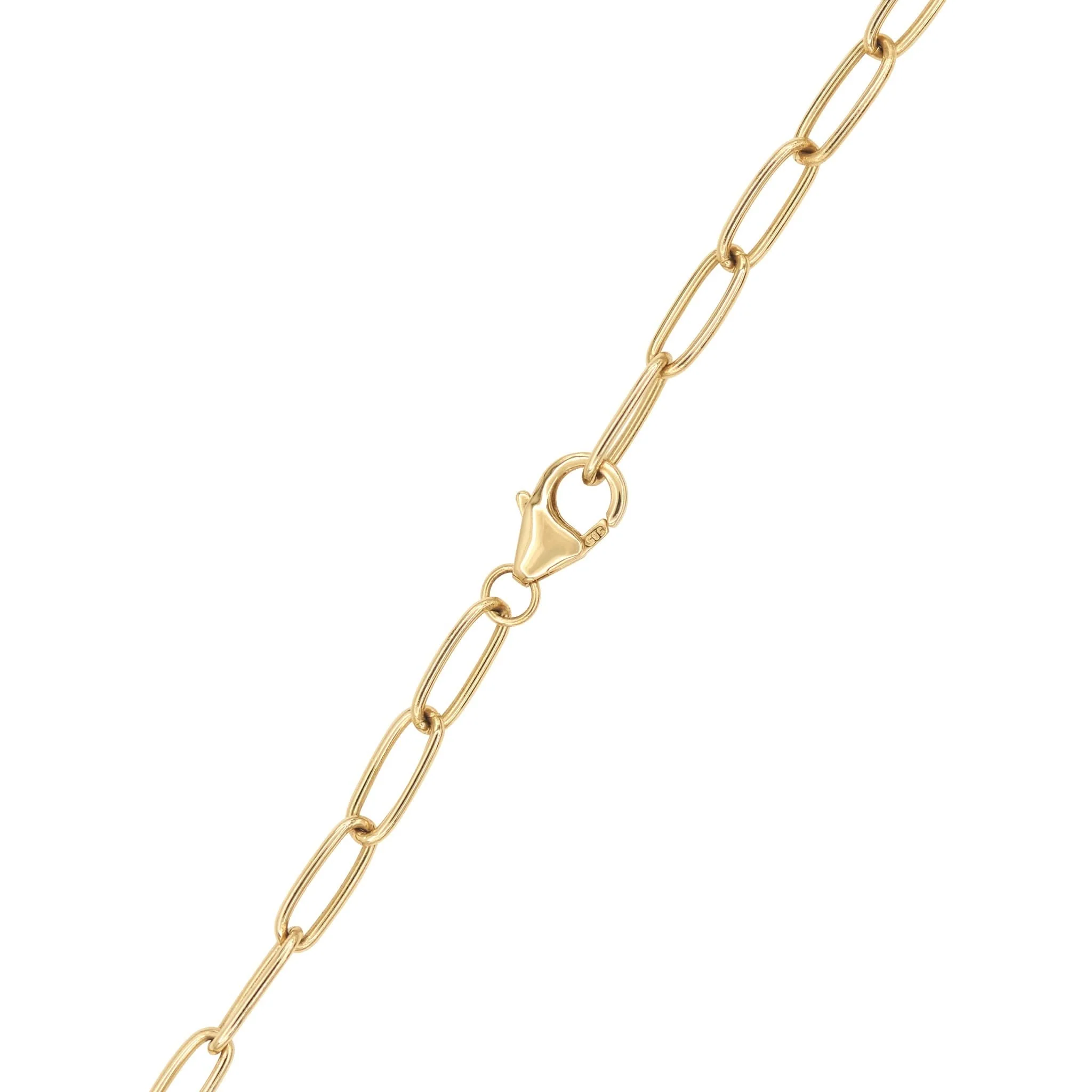 Adelaide 1 Pavé White Topaz Link Bracelet in 14k Gold (April) - Image 9