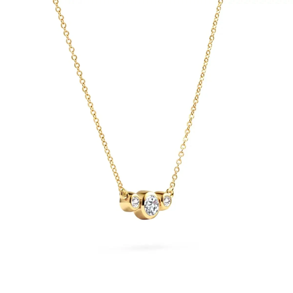 Barrington Diamond Necklace in 14k Gold (April) - Image 4