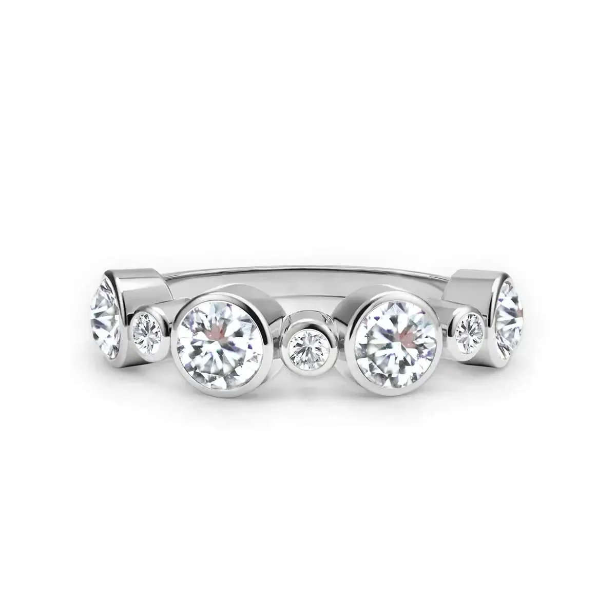 Barrington Diamond Band Ring in 14k Gold (April) - Image 5