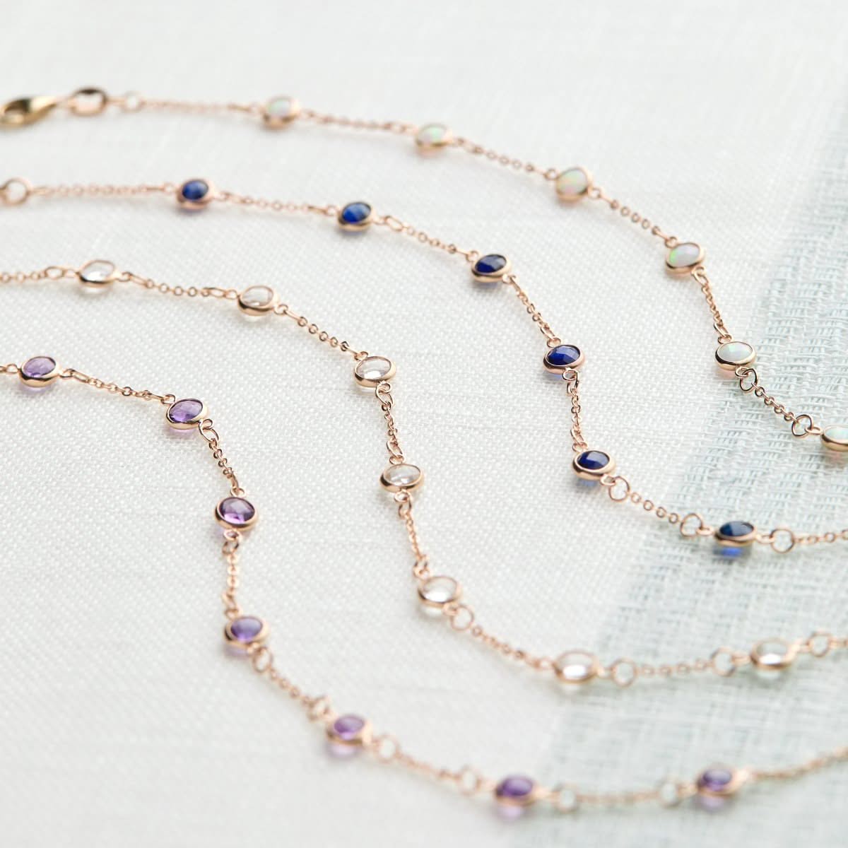 Bayberry 7 Amethyst Bracelet in 14k Gold (February) - Image 7