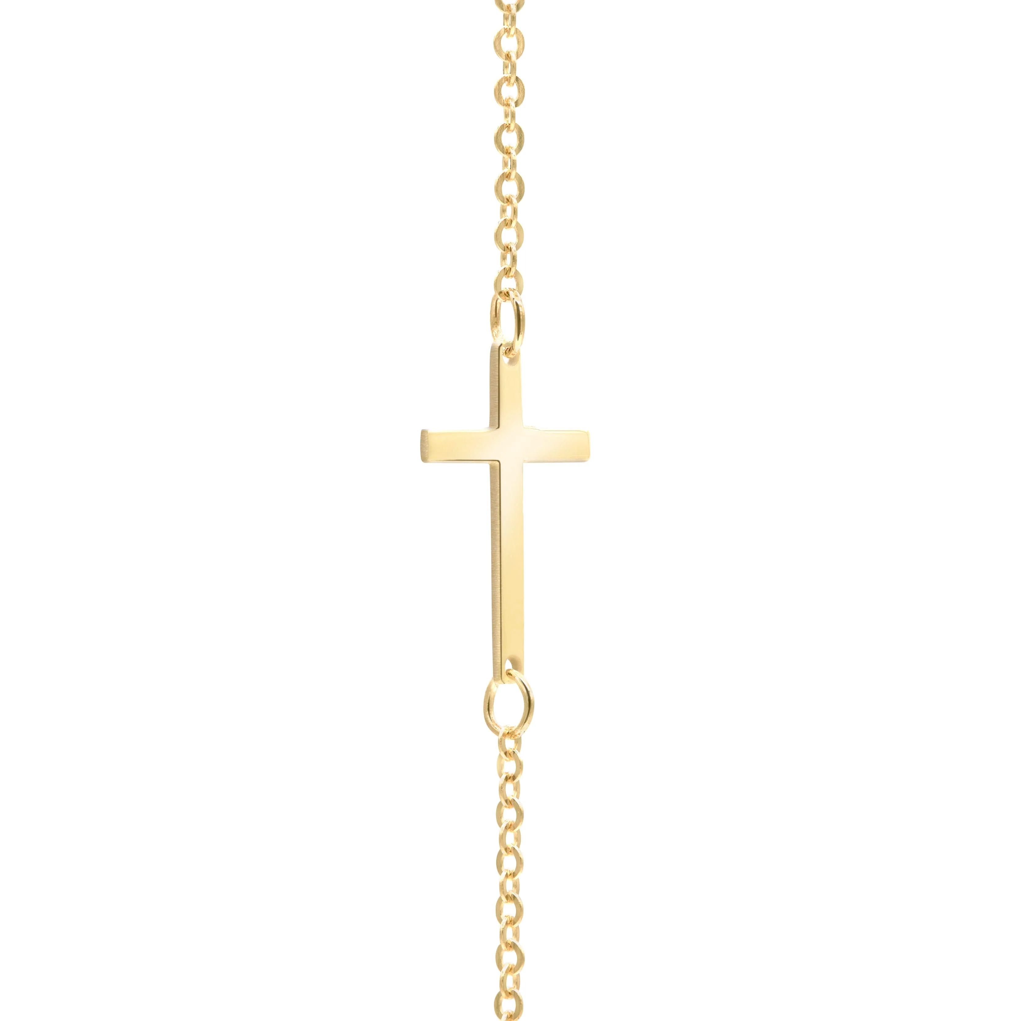 Cross Bracelet in 14k Gold - Image 3
