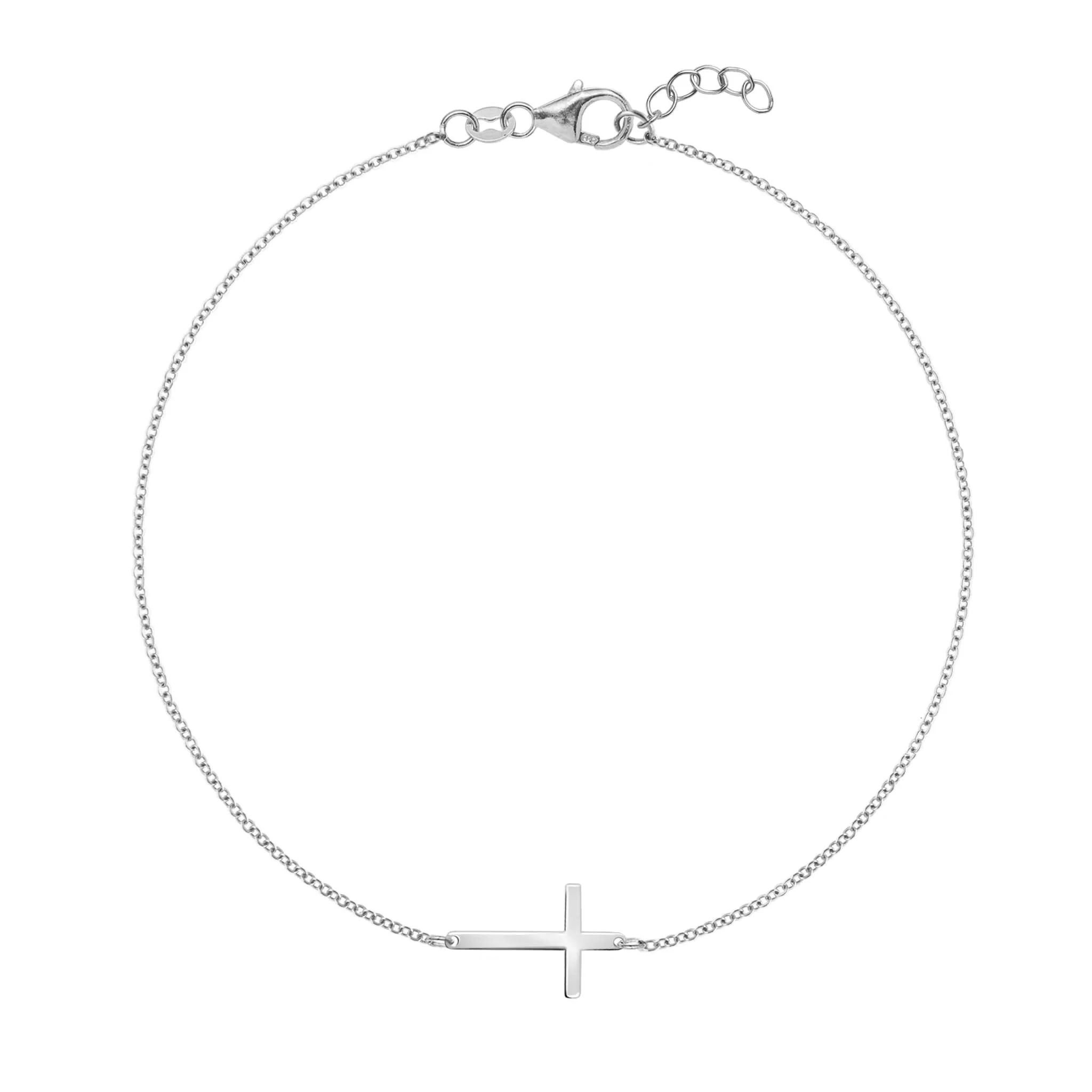 Cross Bracelet in 14k Gold - Image 5