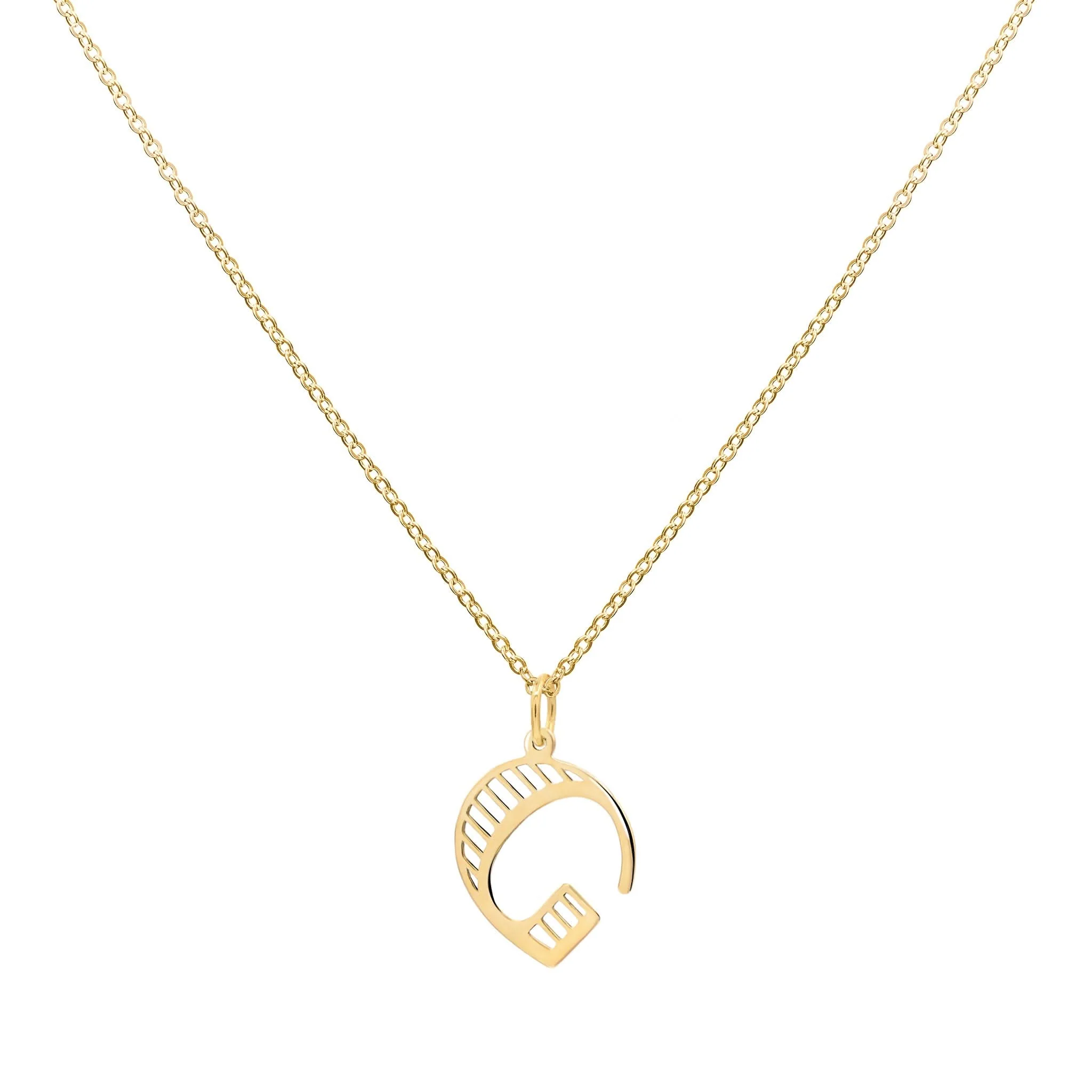 Essex Letter G Pendant in 14k Gold - Image 4