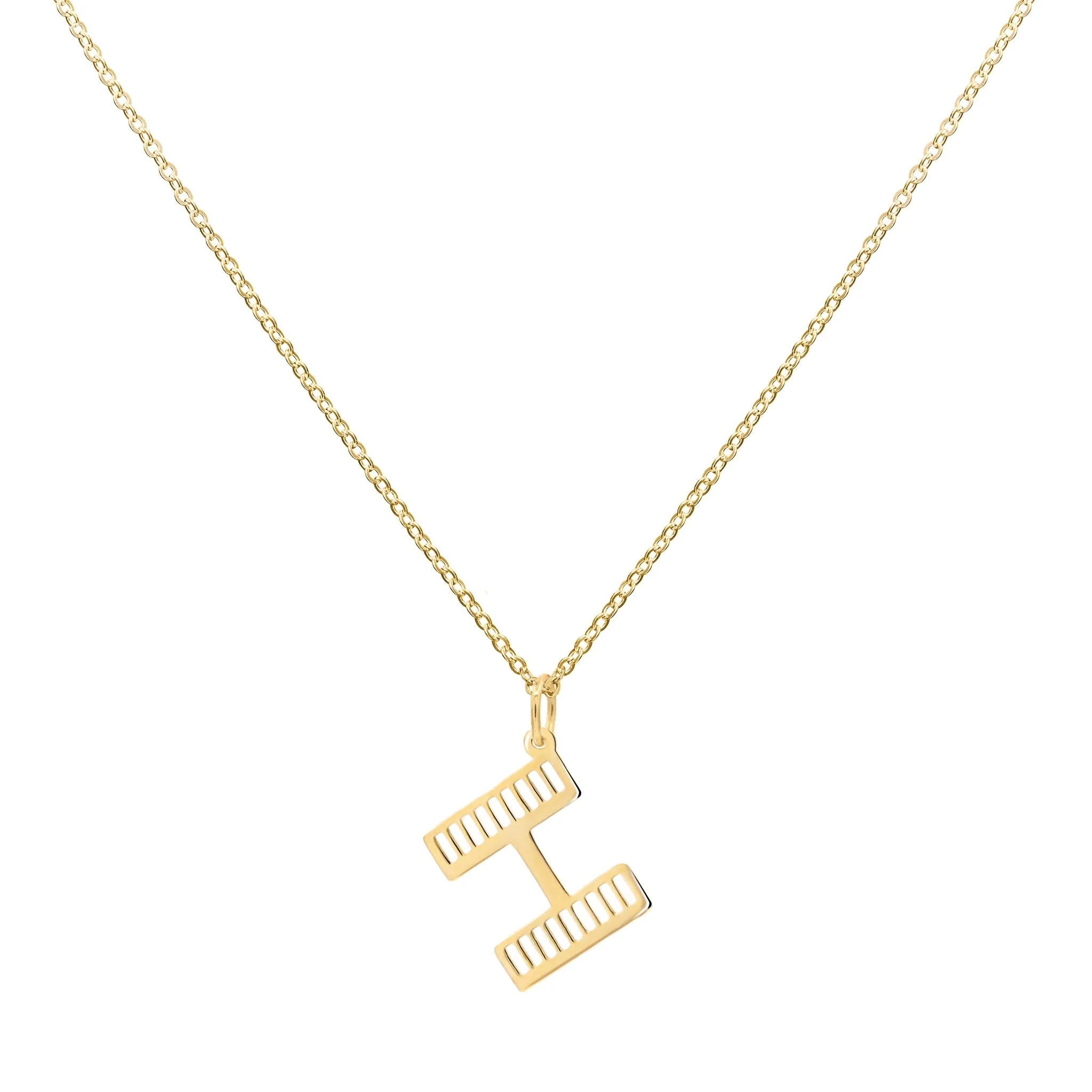 Essex Letter H Pendant in 14k Gold - Image 4