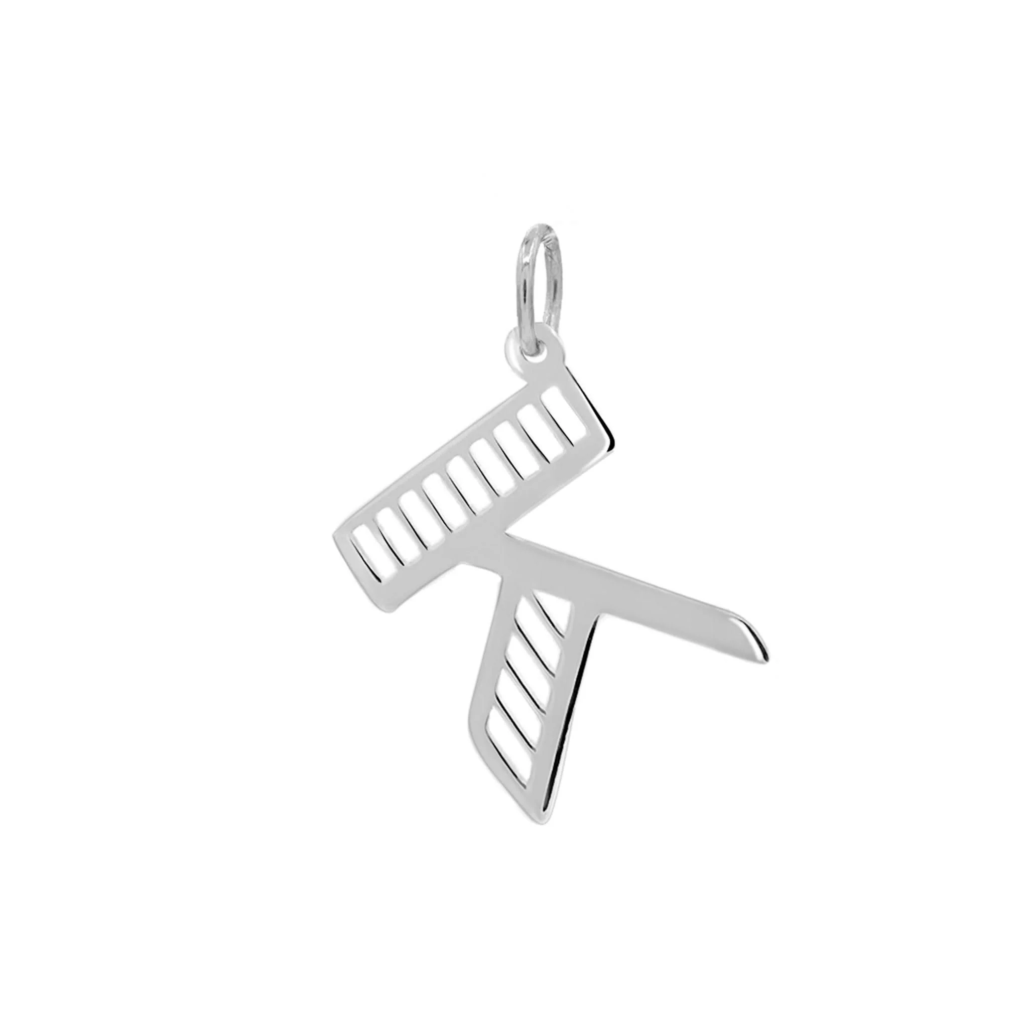 Essex Letter K Pendant in 14k Gold - Image 7