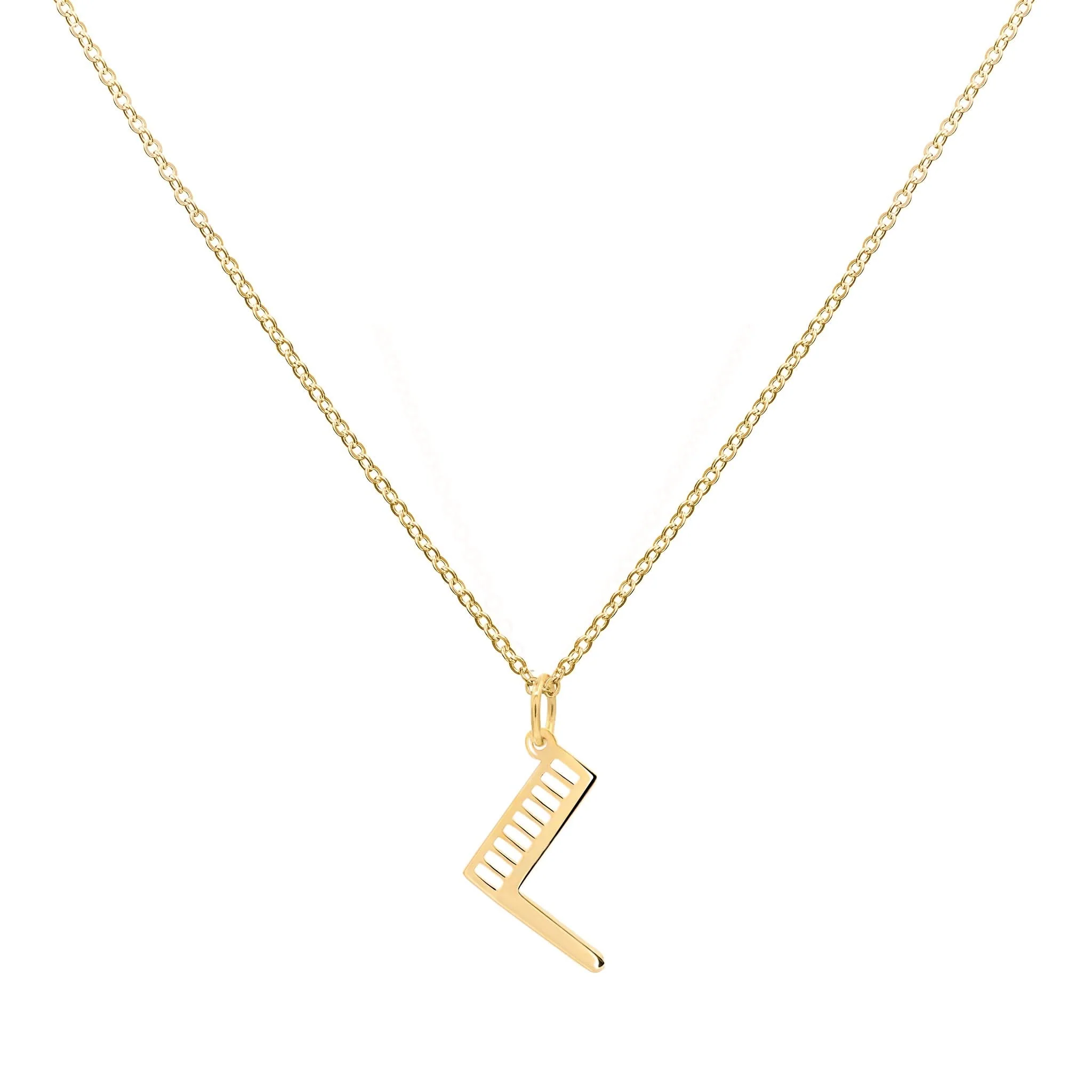 Essex Letter L Pendant in 14k Gold - Image 4