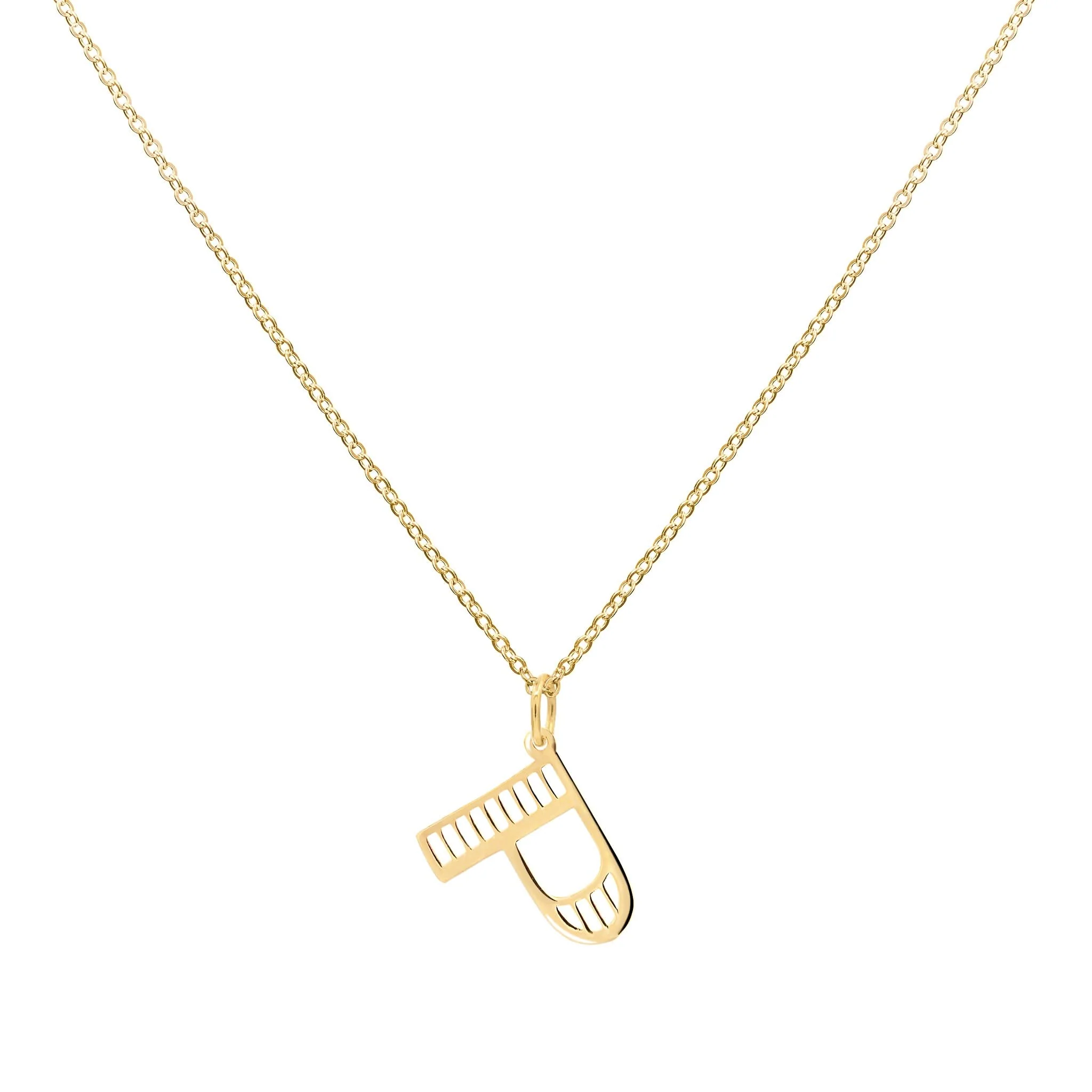 Essex Letter P Pendant in 14k Gold - Image 4