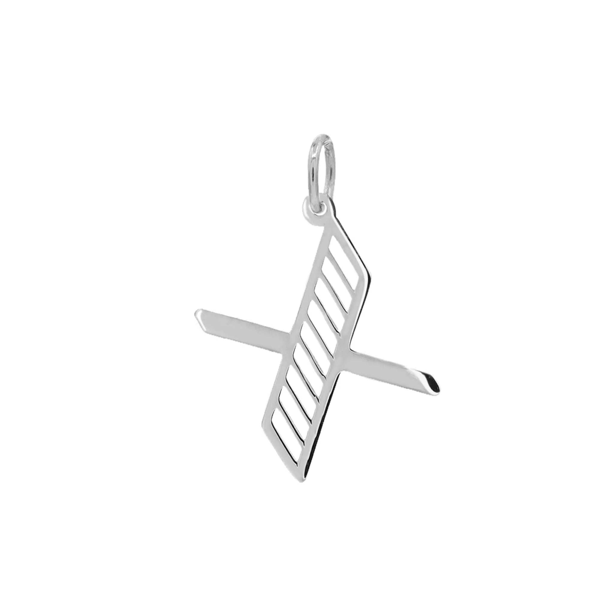 Essex Letter X Pendant in 14k Gold - Image 7