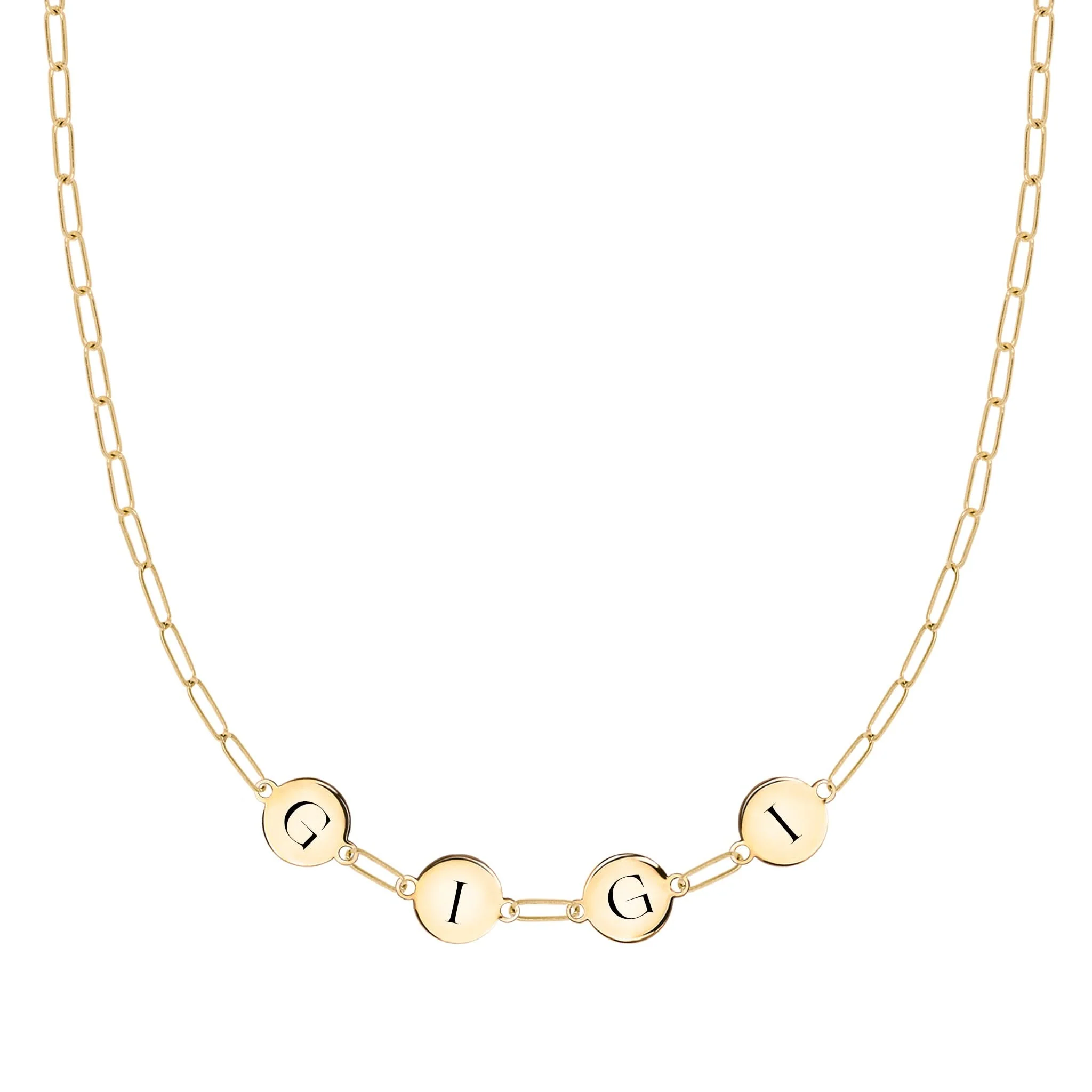 GIGI Necklace on Adelaide Mini in 14k Gold