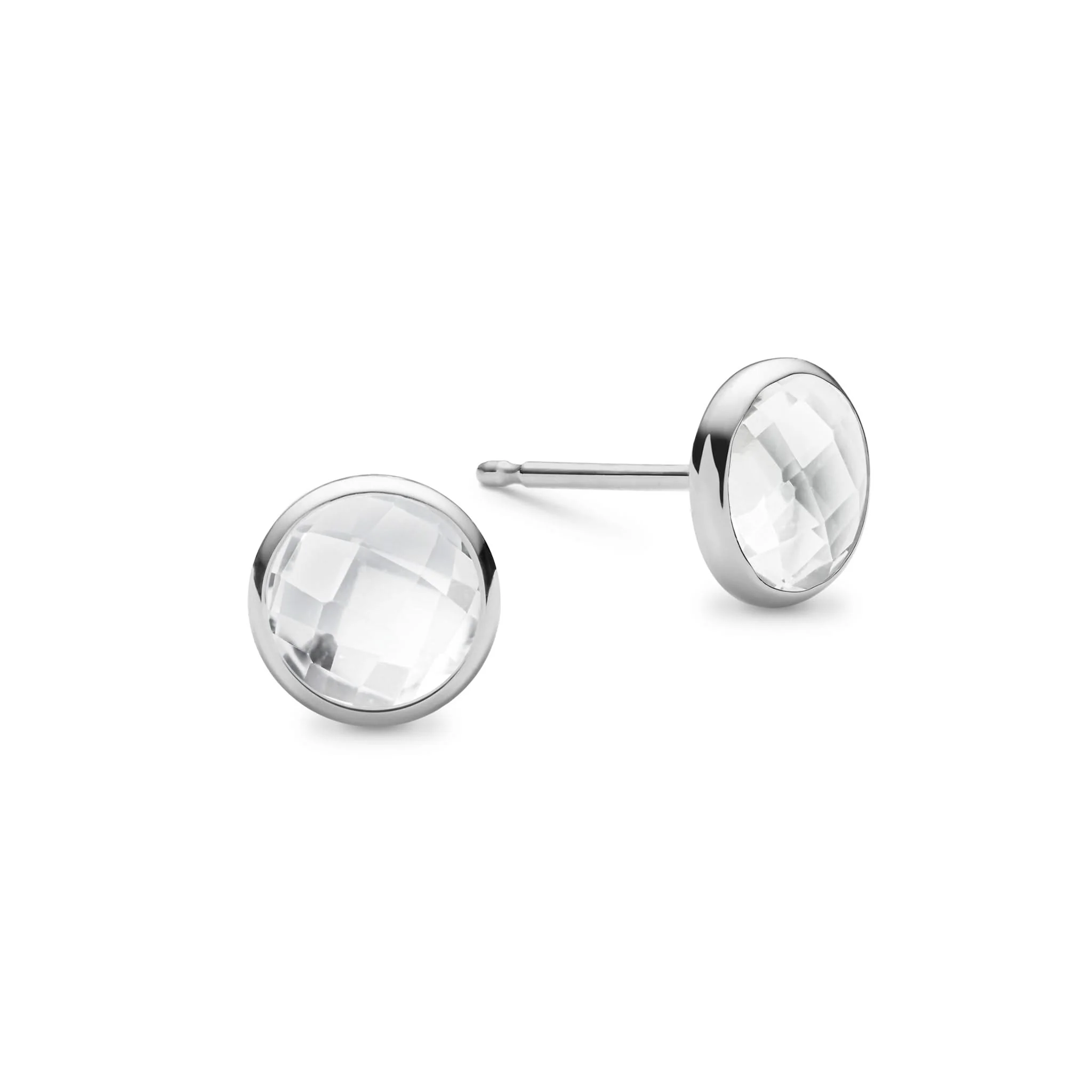 Grand Birthstone Stud Earrings in 14k Gold - Image 5