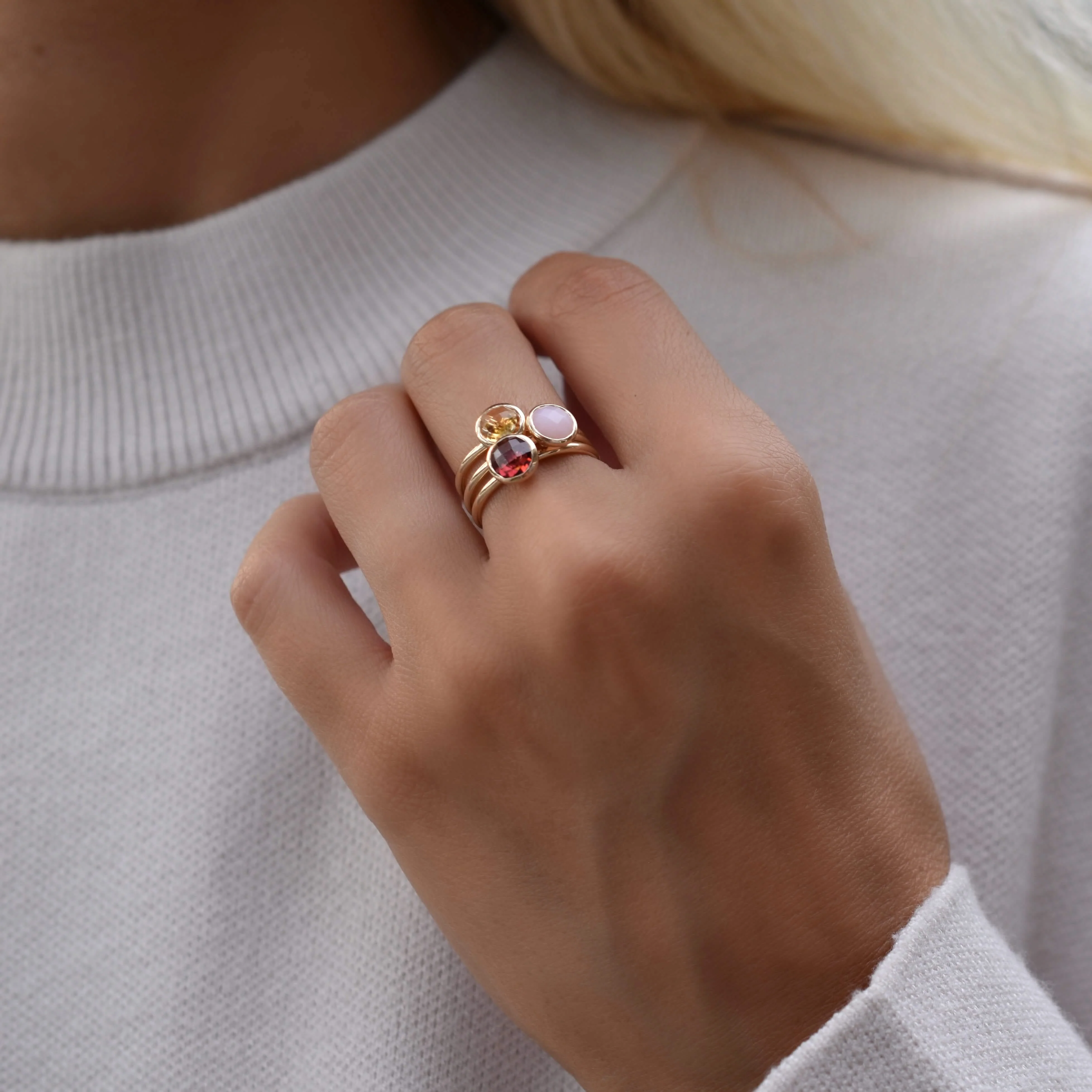 Grand Citrine Ring in 14k Gold (November) - Image 10