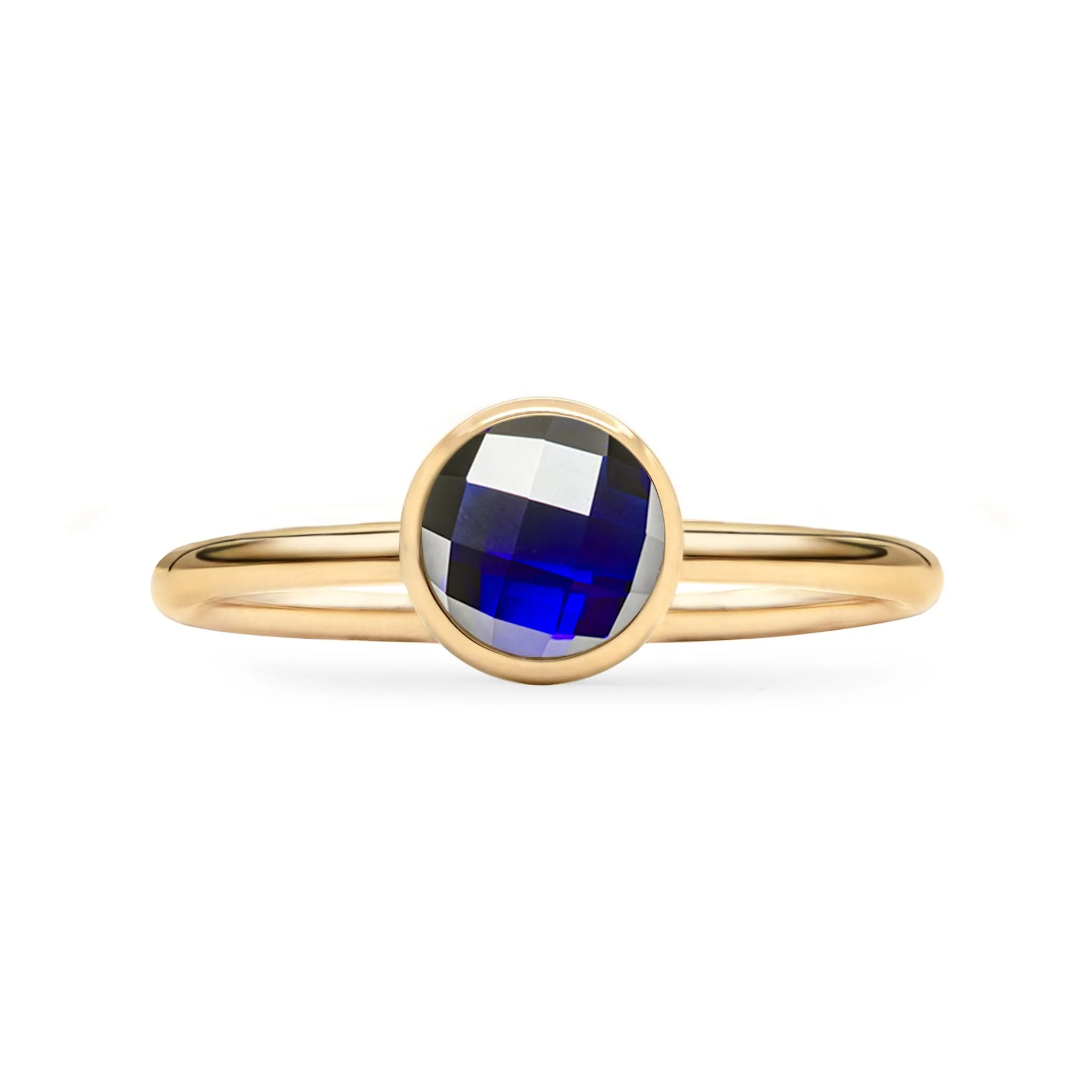 Grand Sapphire Ring in 14k Gold (September) - Image 4