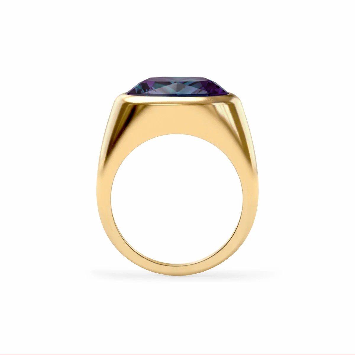 Jamestown Alexandrite Ring in 14k Gold (June) - Image 5