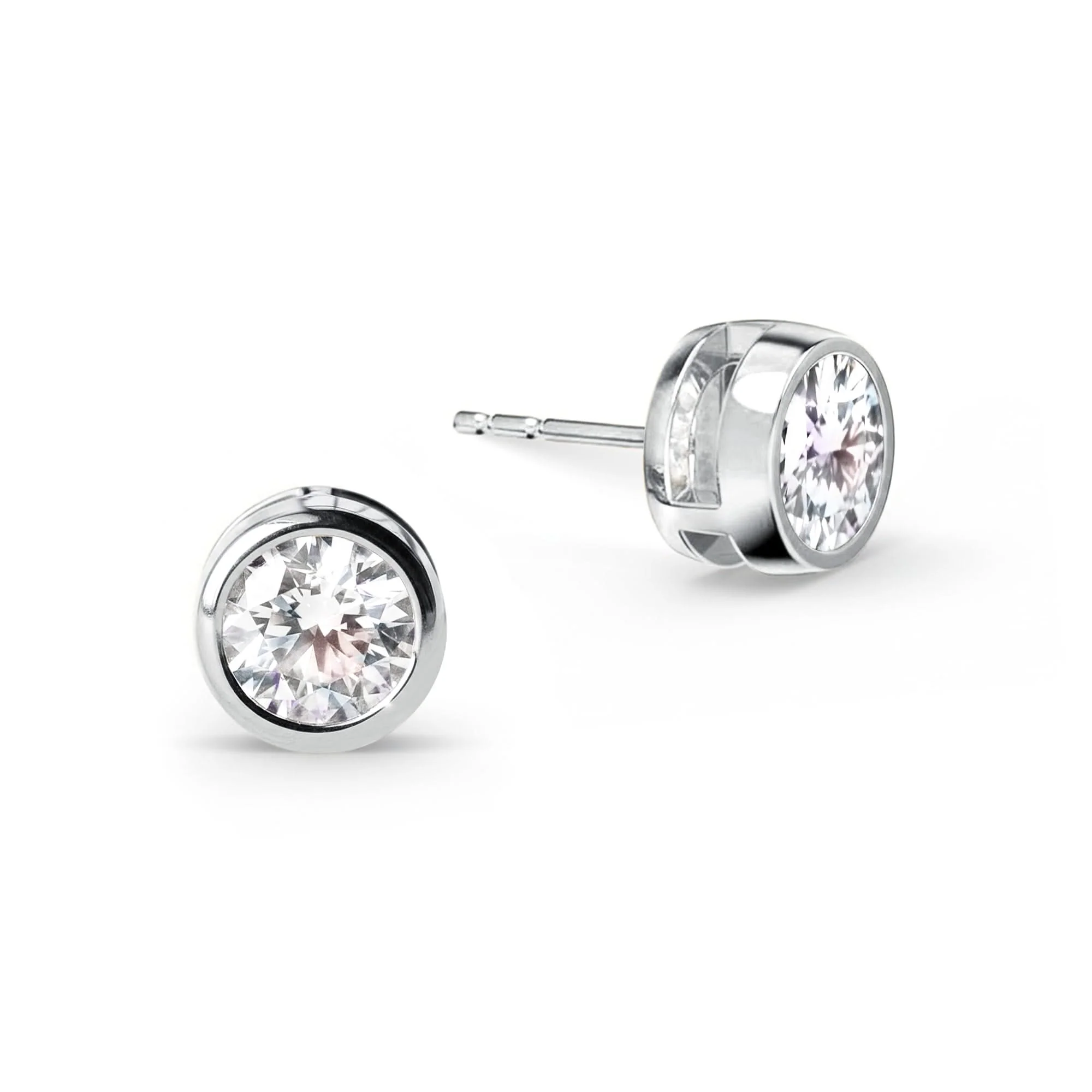 Jamestown Diamond Stud Earrings in 14k Gold (April) - Image 4