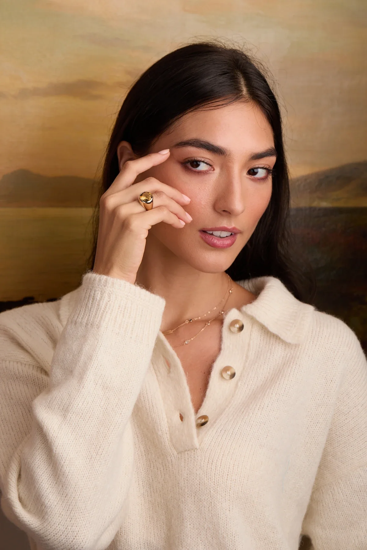 Jamestown Citrine Ring in 14k Gold (November) - Image 2