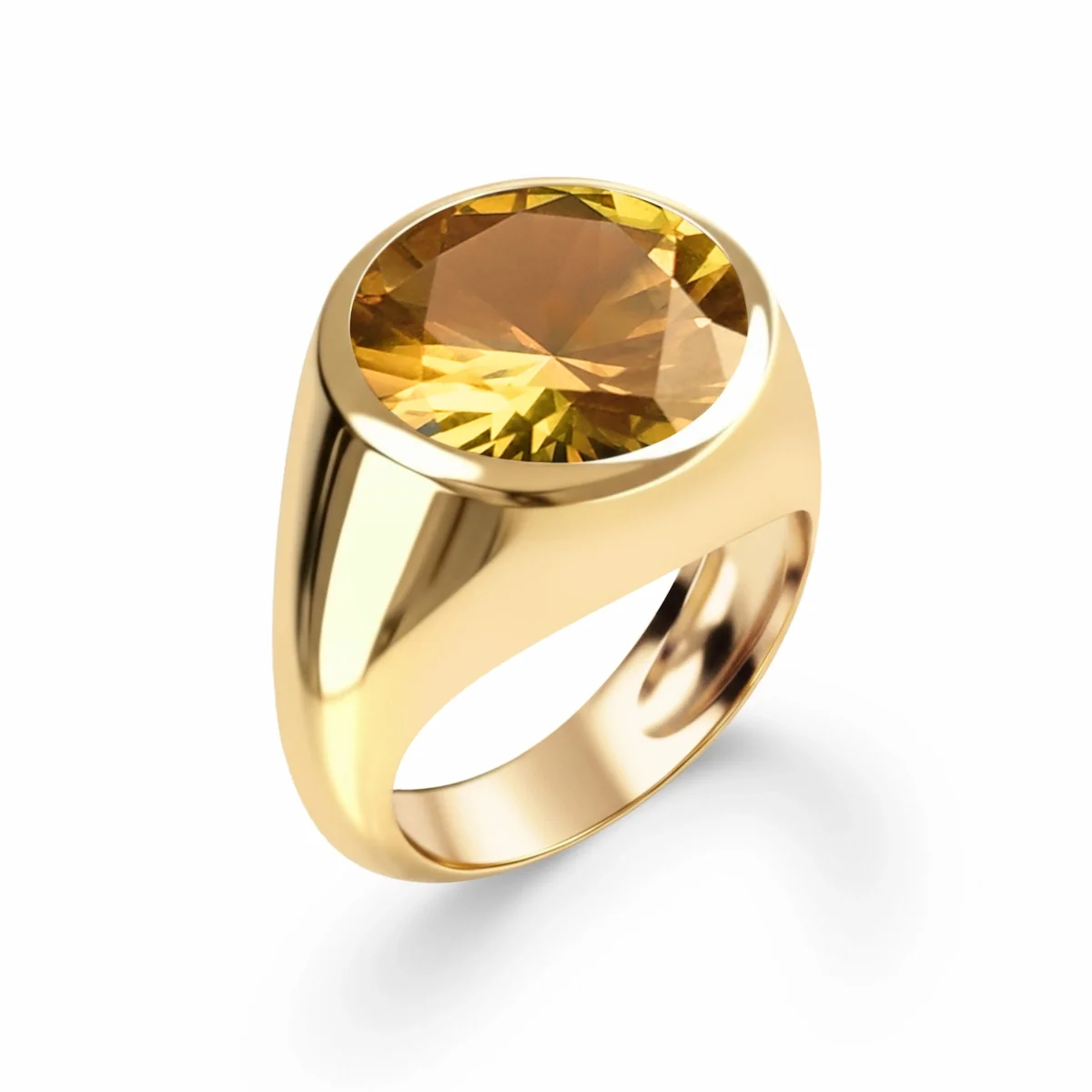 Jamestown Citrine Ring in 14k Gold (November) - Image 4