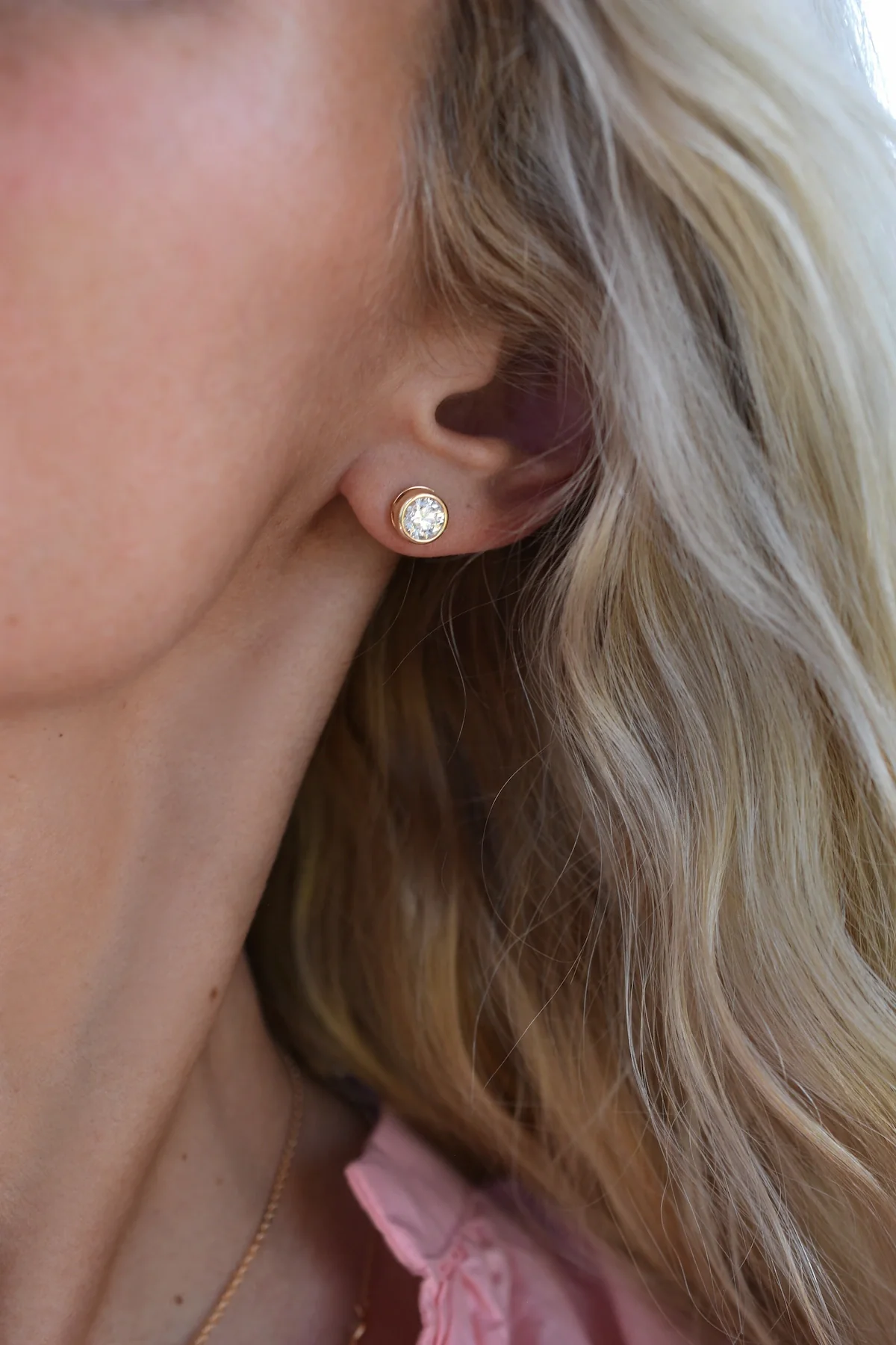 Jamestown Diamond Stud Earrings in 14k Gold (April) - Image 10