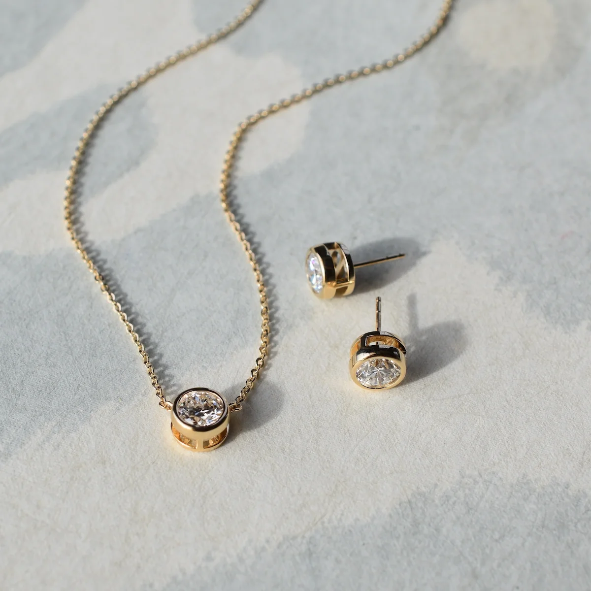 Jamestown Diamond Stud Earrings in 14k Gold (April) - Image 8