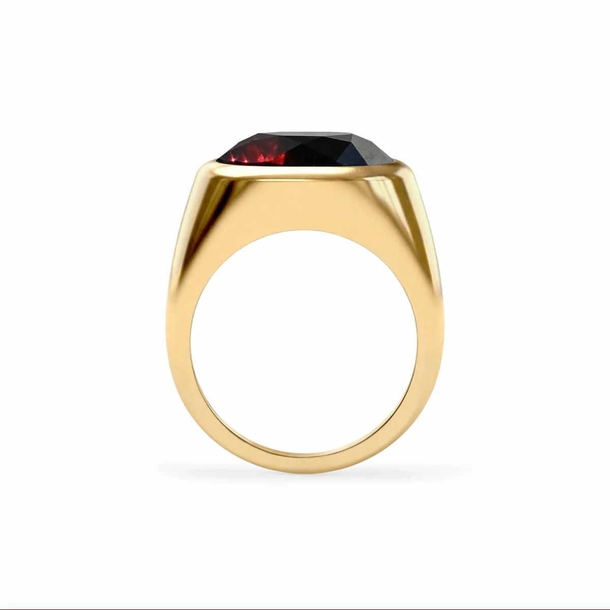 Jamestown Garnet Ring in 14k Gold (January) - Image 5