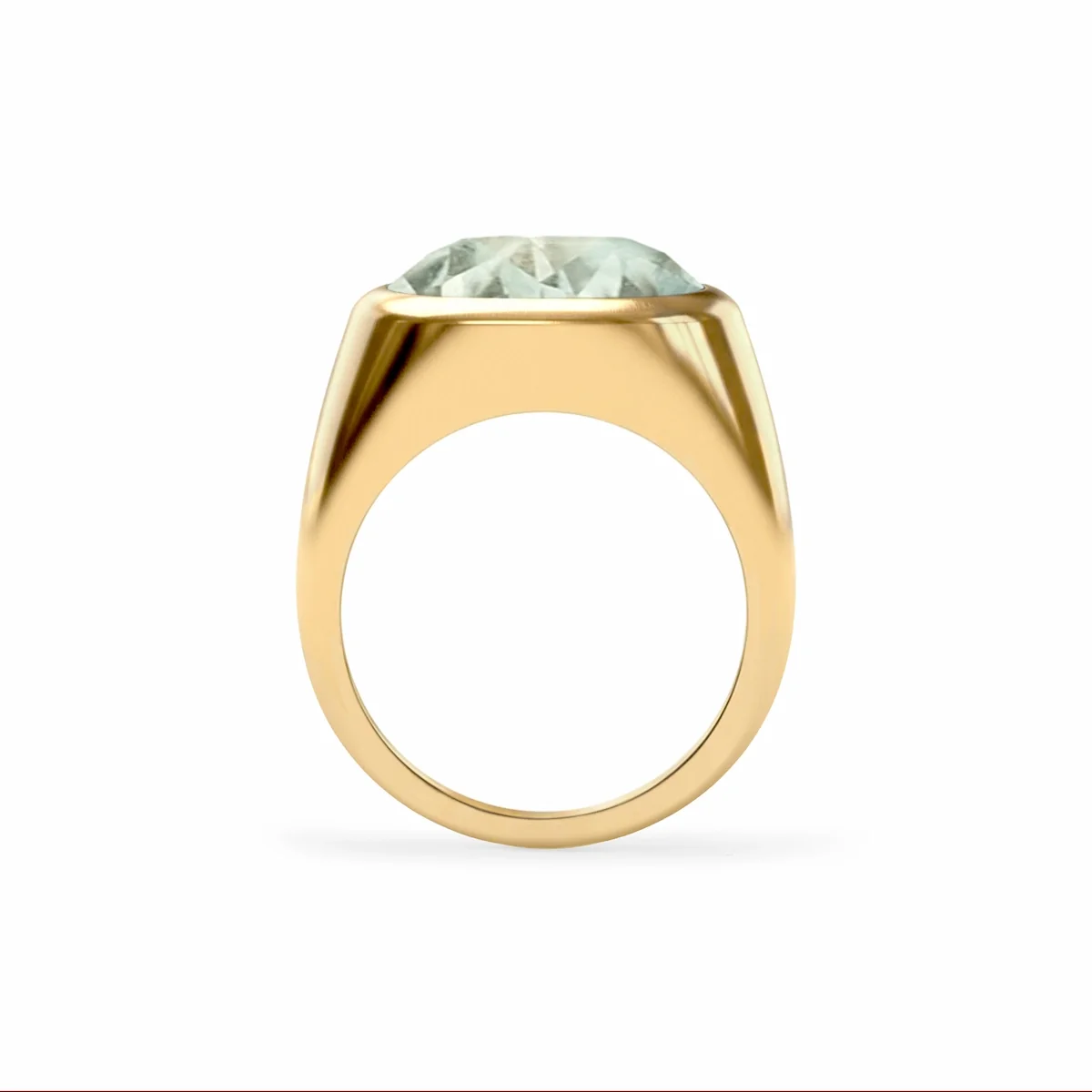 Jamestown Green Amethyst Ring in 14k Gold (February) - Image 5
