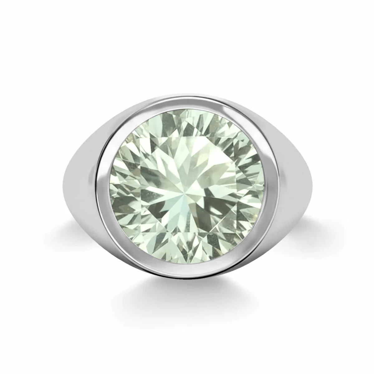 Jamestown Green Amethyst Ring in 14k Gold (February) - Image 8