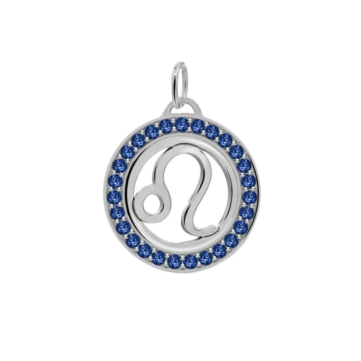 Leo & Birthstone Pendant in 14k Gold - Image 9