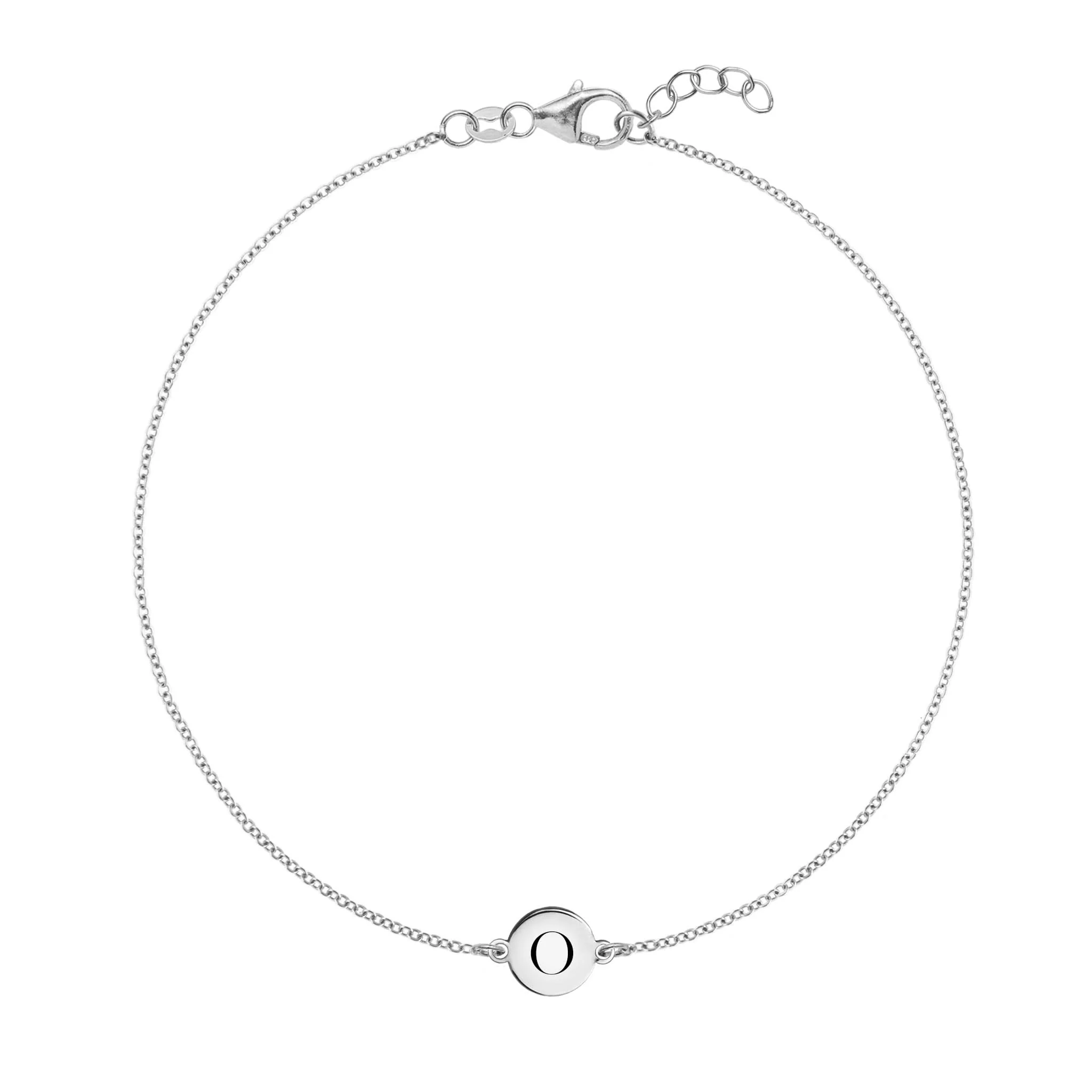 Letter O Bracelet in 14k Gold - Image 5