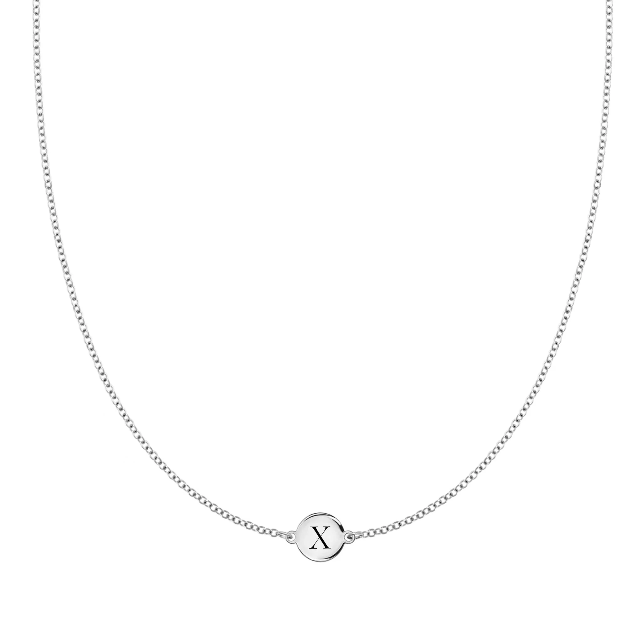 Letter X Necklace in 14k Gold - Image 5
