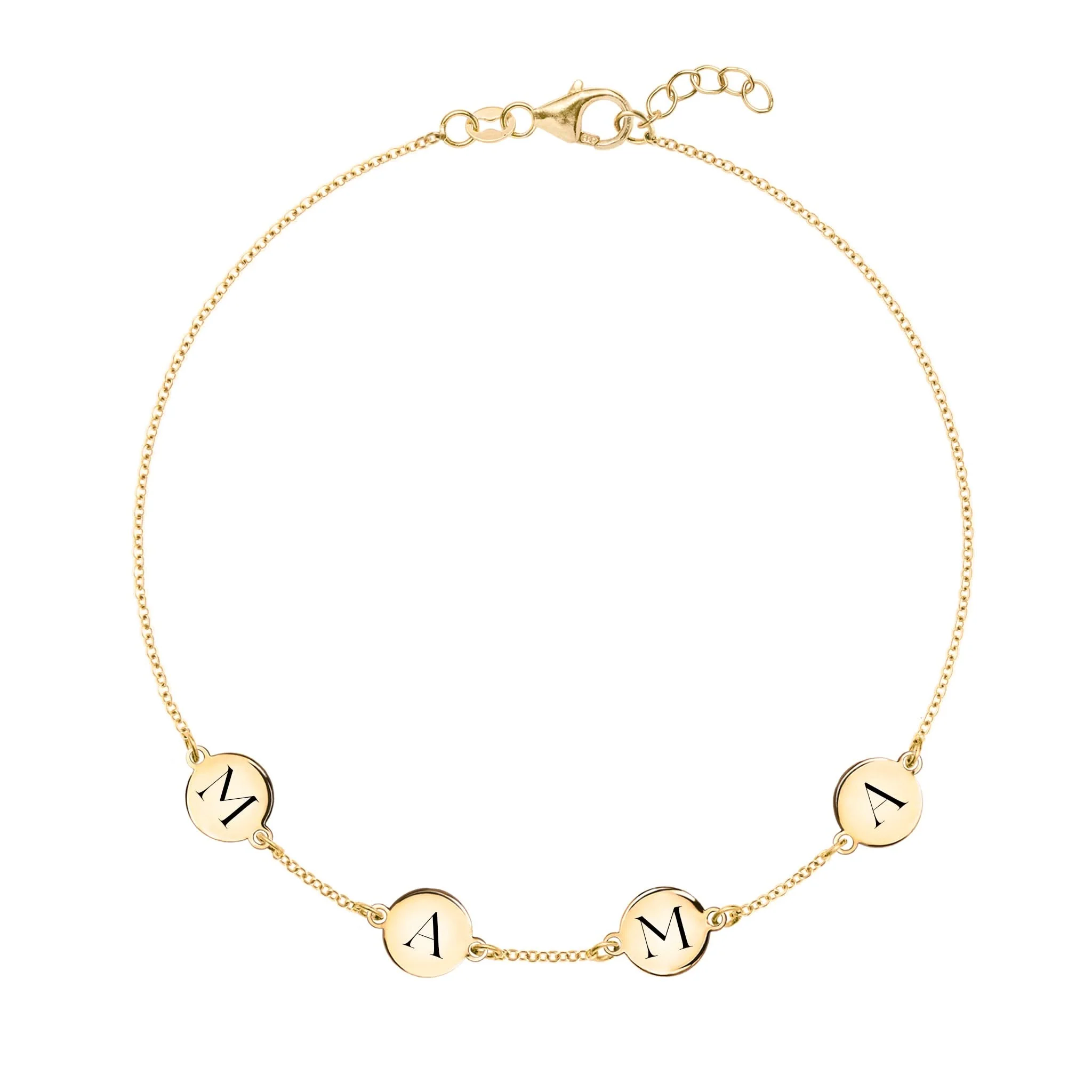 MAMA Bracelet in 14k Gold