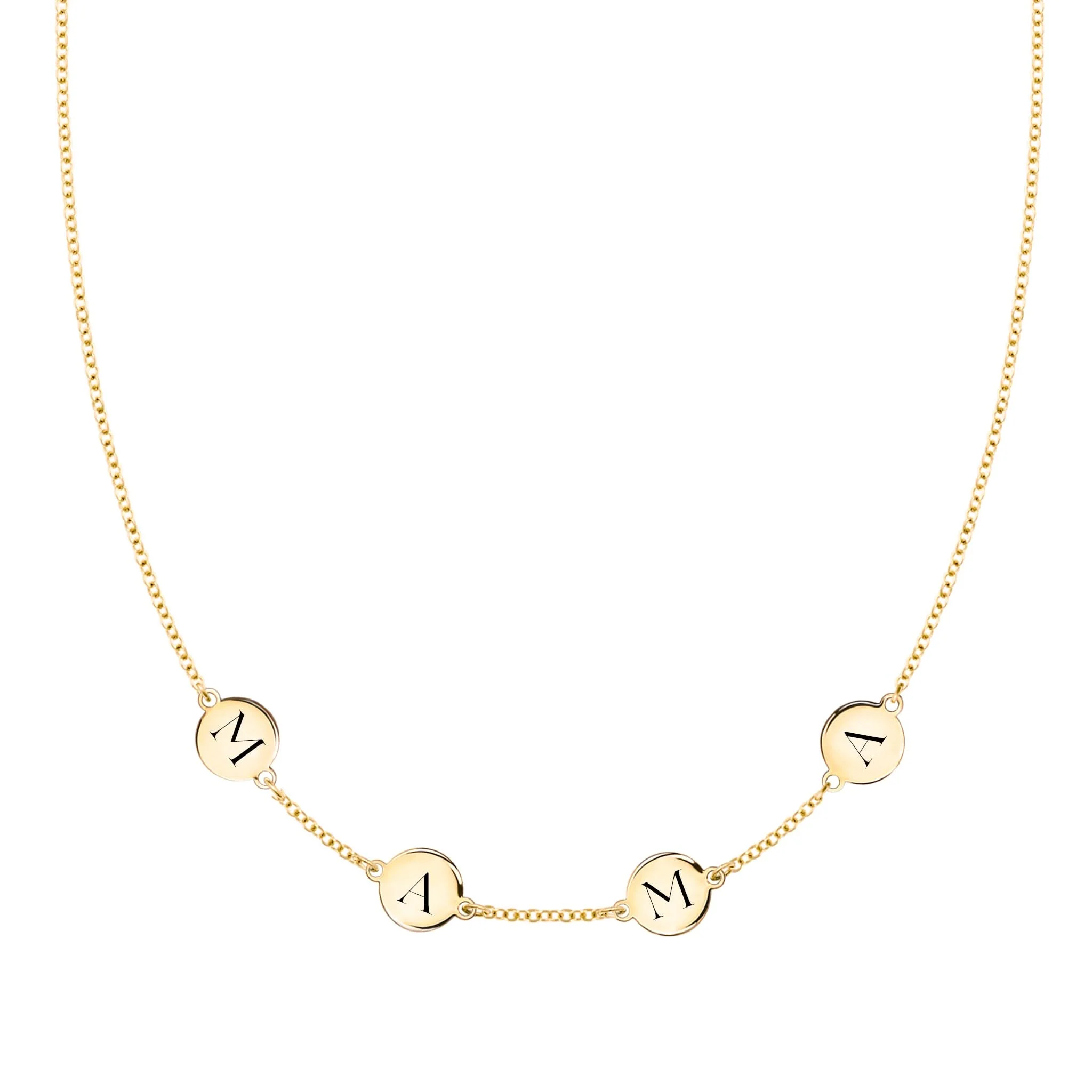 MAMA Necklace in 14k Gold
