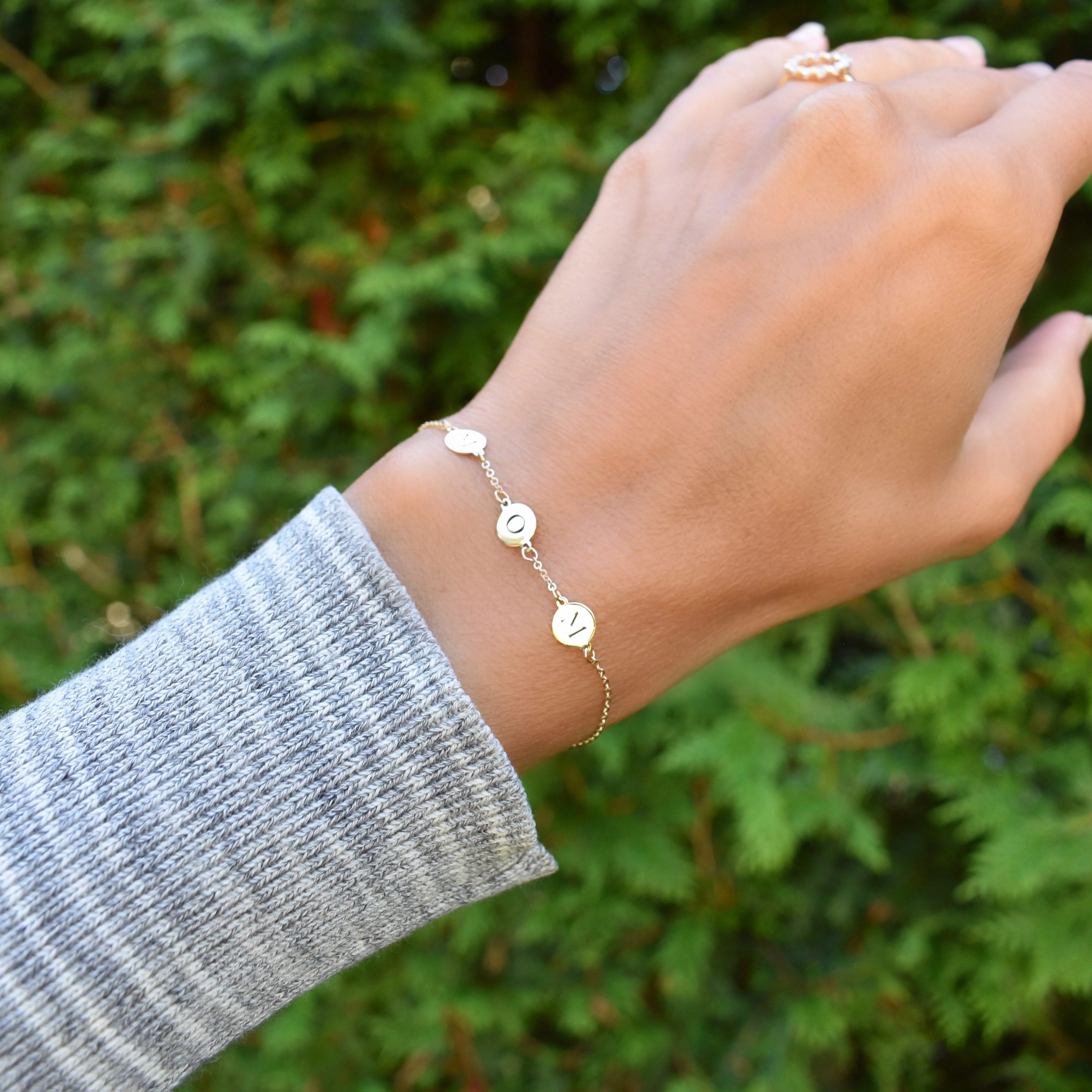 MOM Bracelet in 14k Gold - Image 2