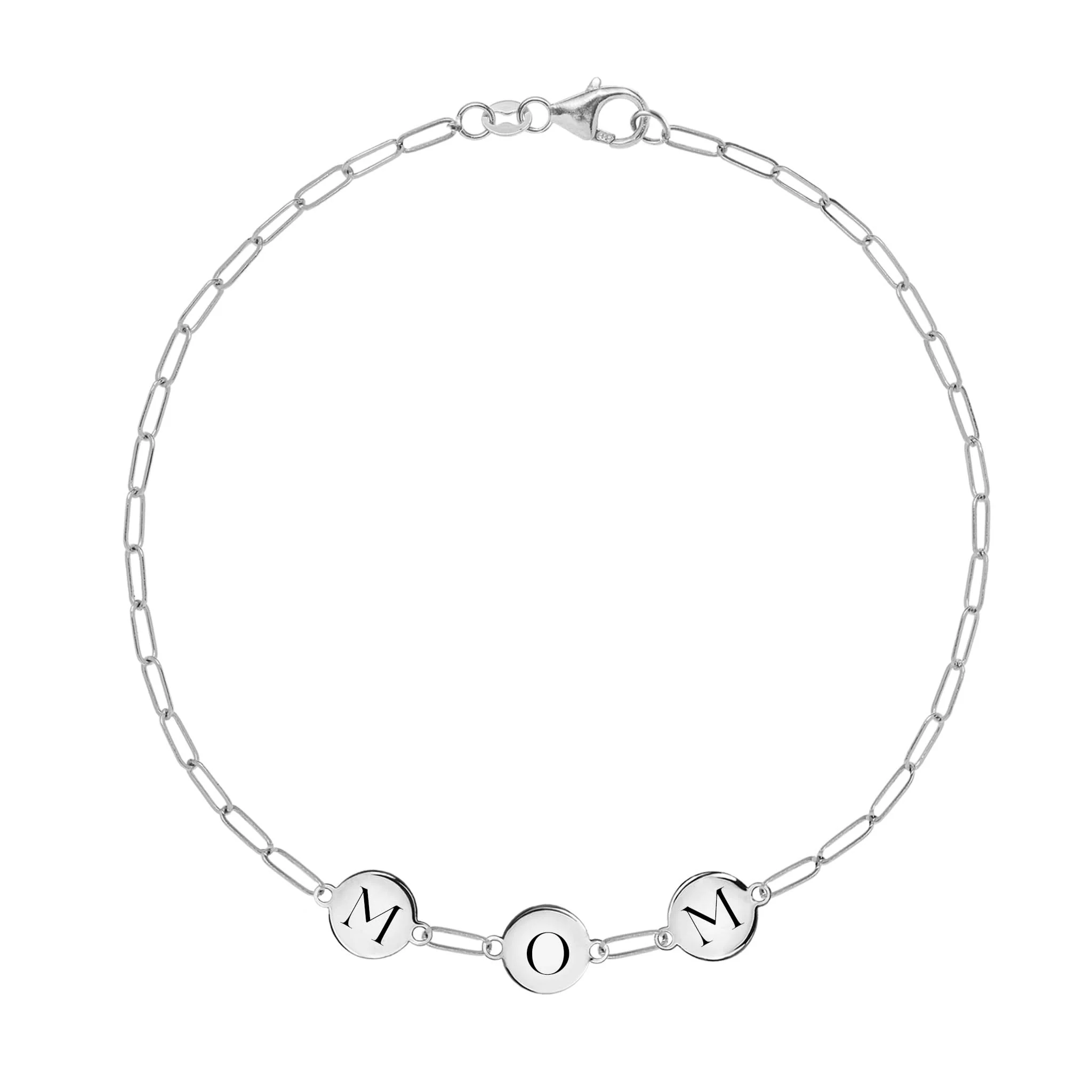 MOM Bracelet on Adelaide Mini in 14k Gold - Image 4