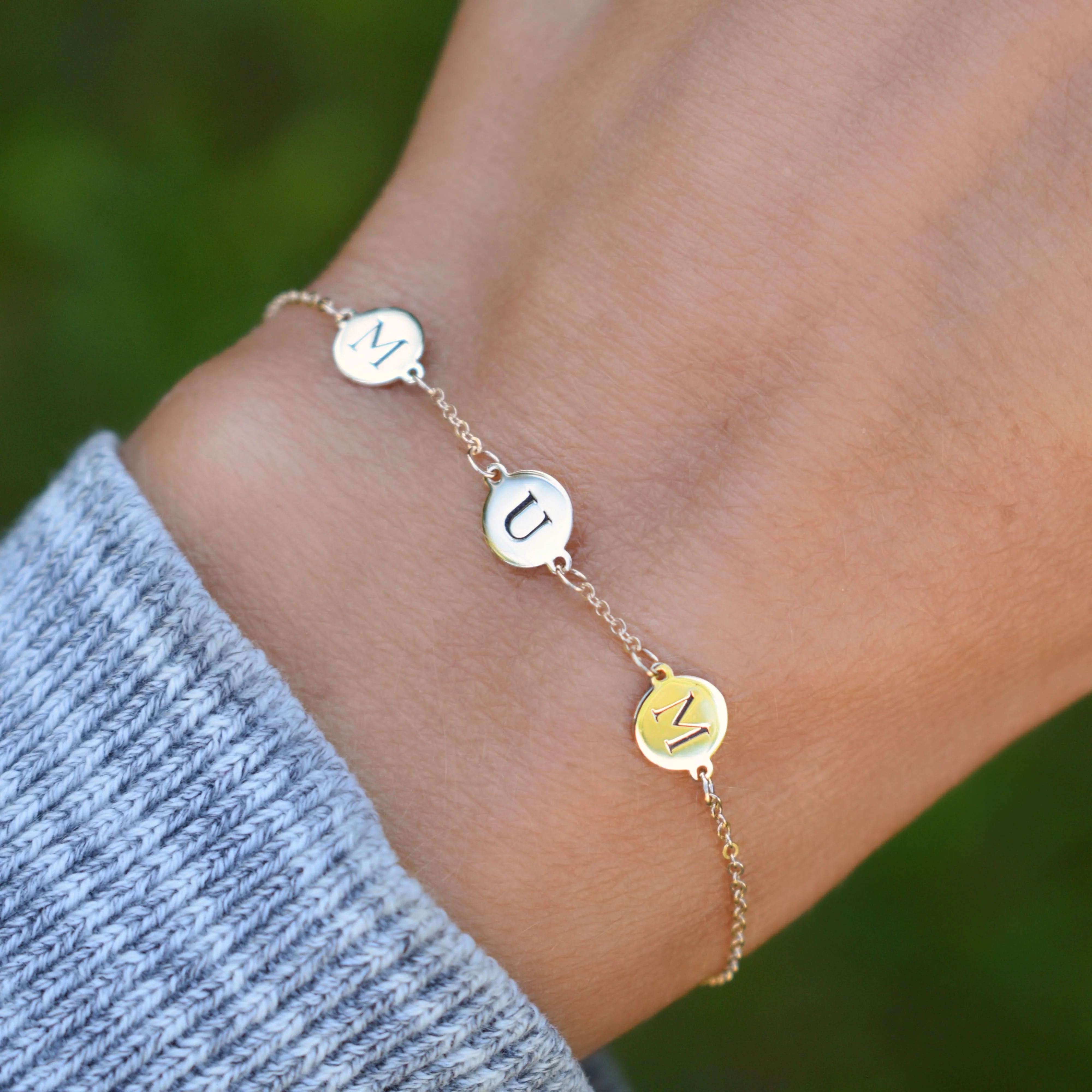 MUM Bracelet in 14k Gold - Image 3