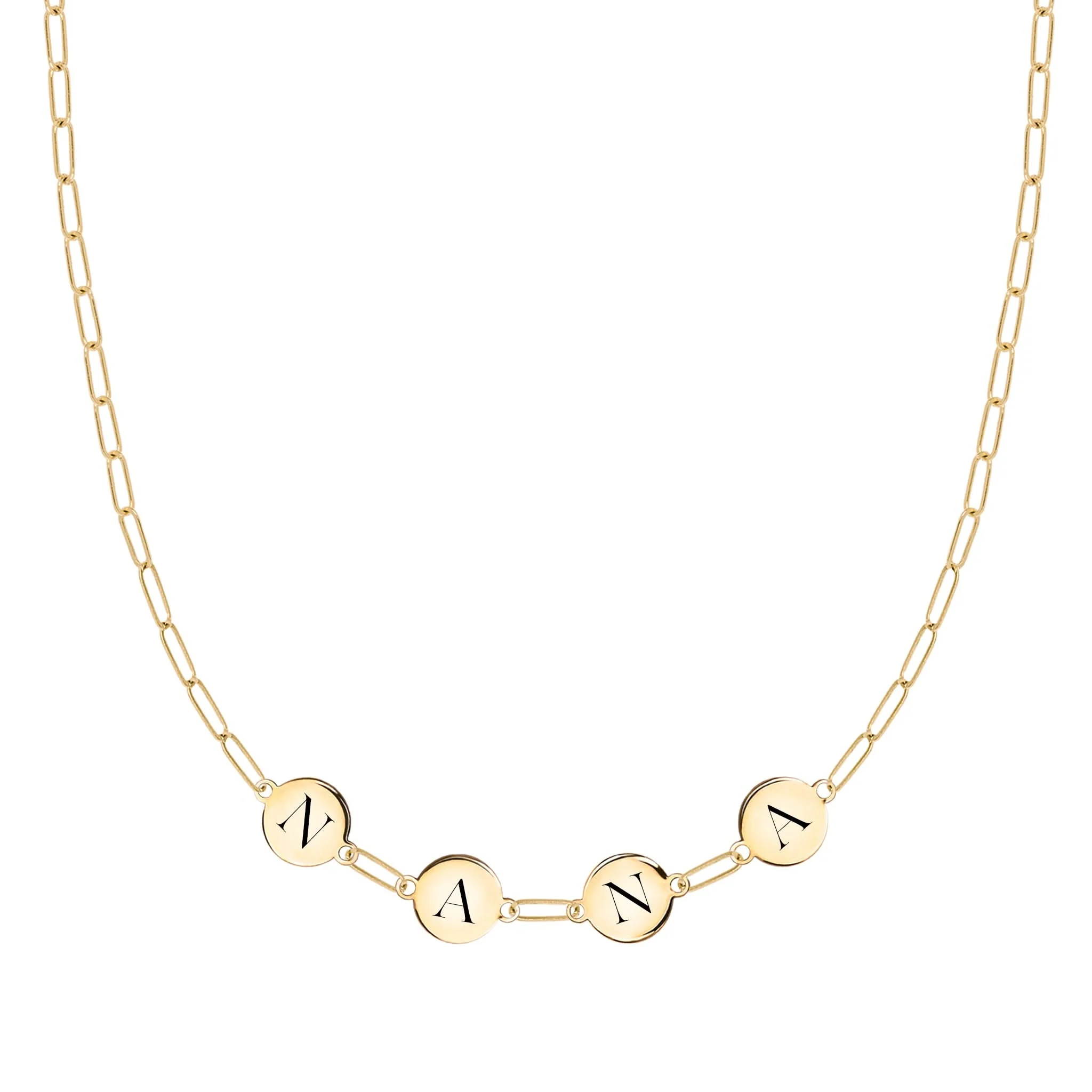 NANA Necklace on Adelaide Mini in 14k Gold