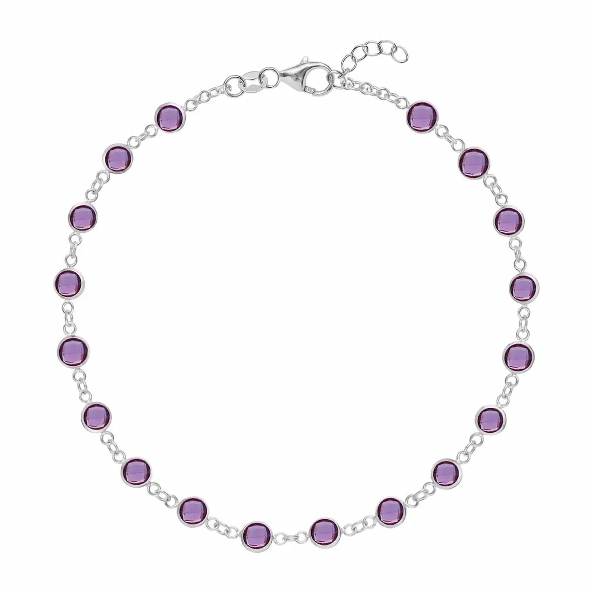 Newport Amethyst Bracelet in 14k Gold (February) - Image 8