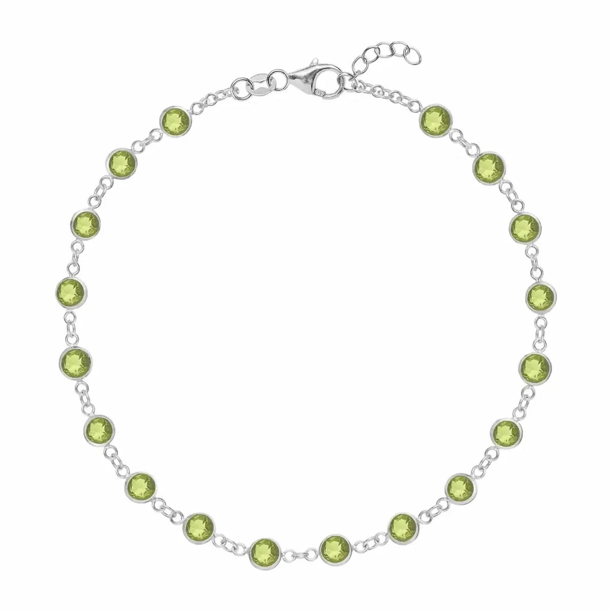 Newport Peridot Bracelet in 14k Gold (August) - Image 8