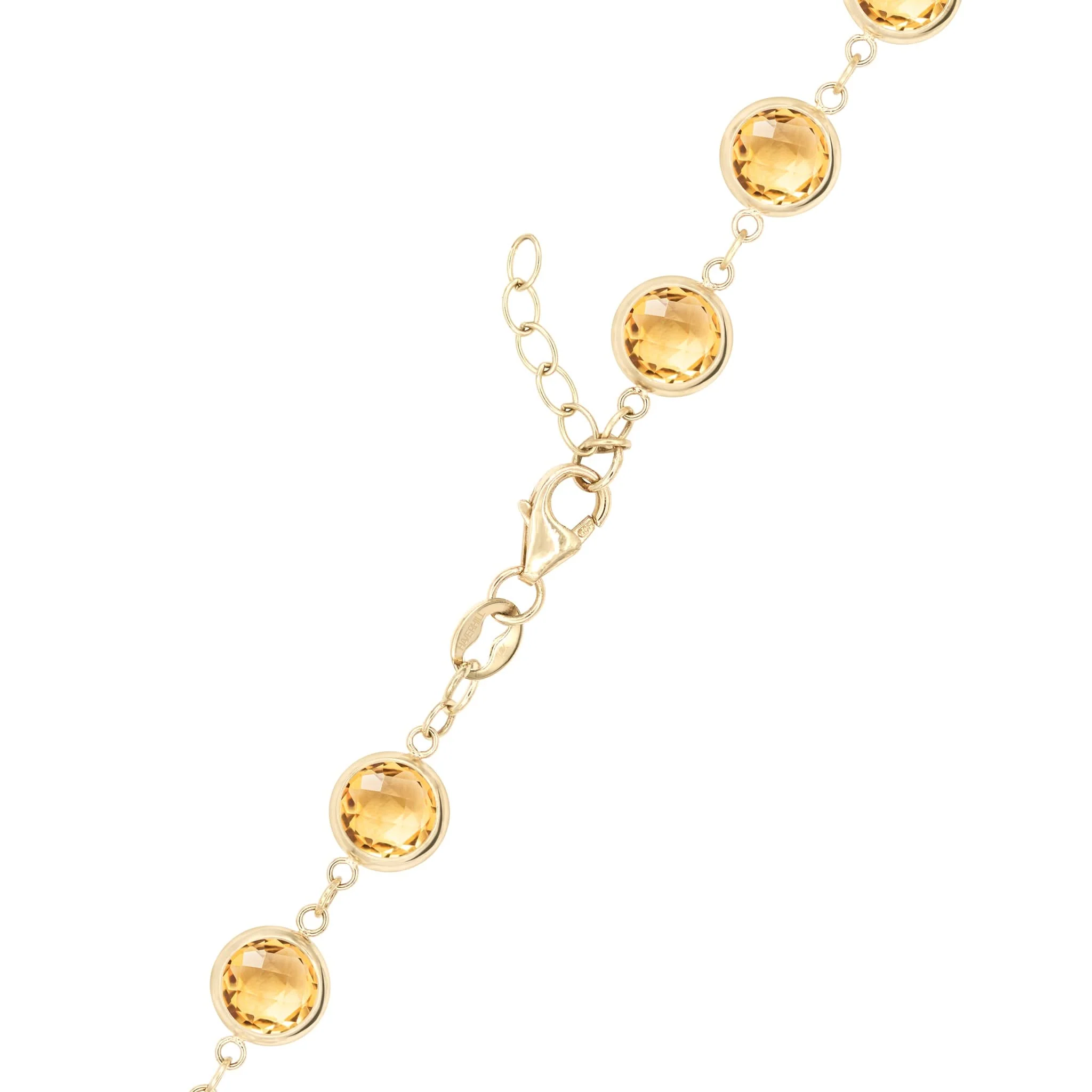 Newport Grand Citrine Bracelet in 14k Gold (November) - Image 4