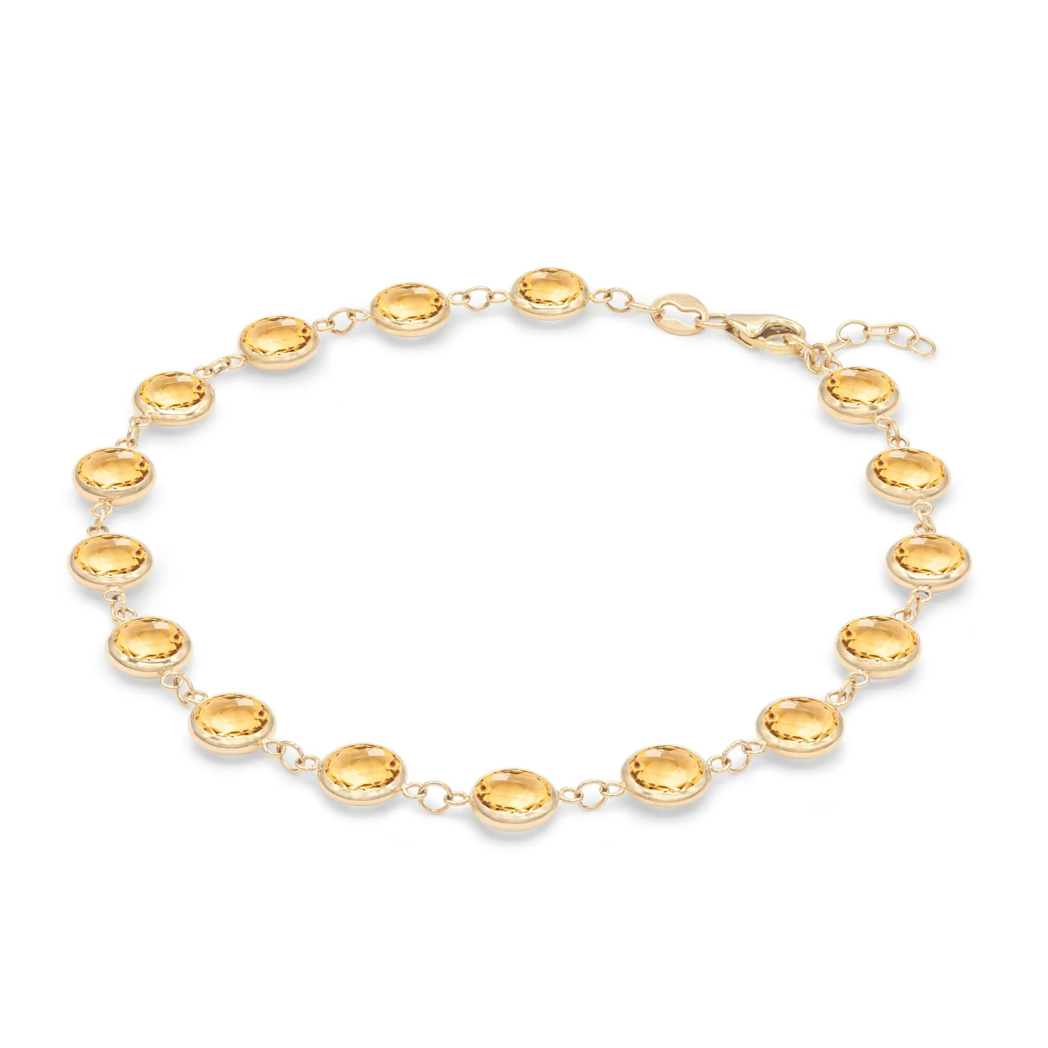 Newport Grand Citrine Bracelet in 14k Gold (November) - Image 5