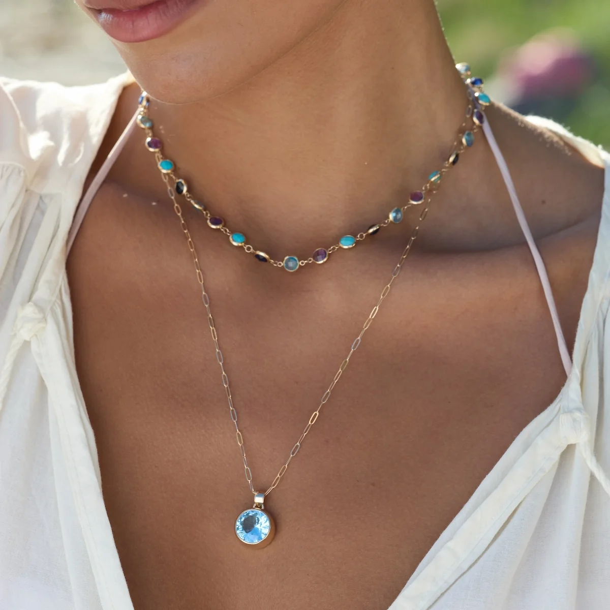 Newport Grand Marbella Necklace in 14k Gold - Image 6