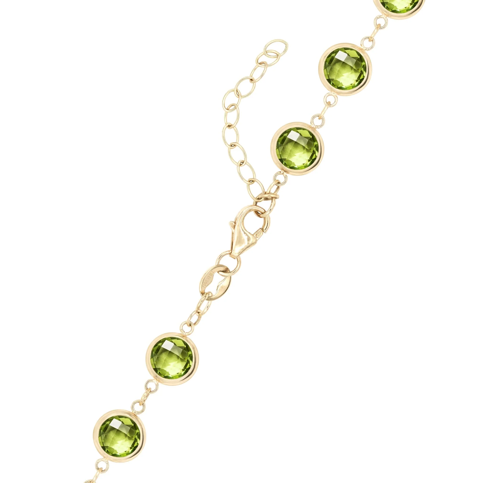 Newport Grand Peridot Necklace in 14k Gold (August) - Image 4