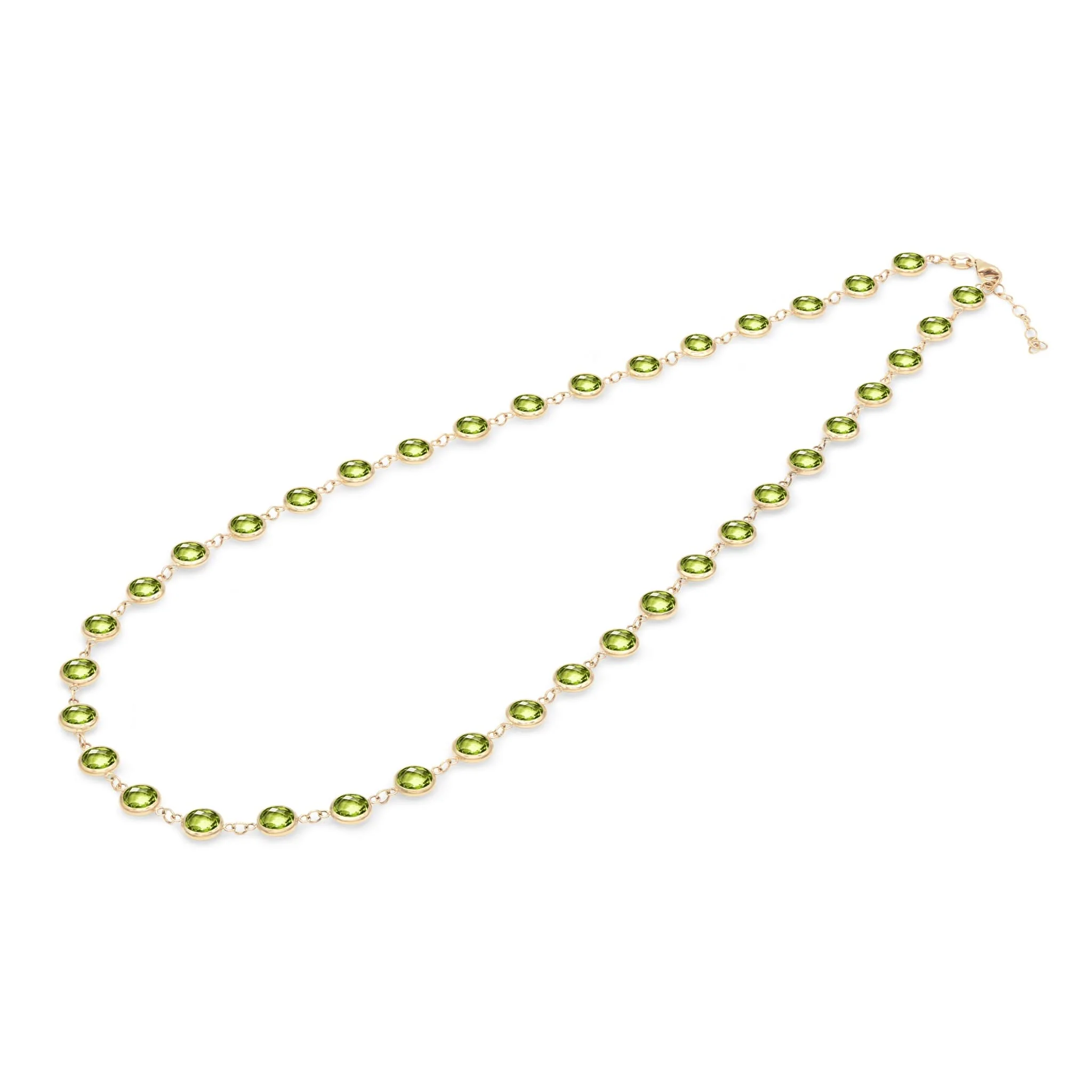 Newport Grand Peridot Necklace in 14k Gold (August) - Image 5