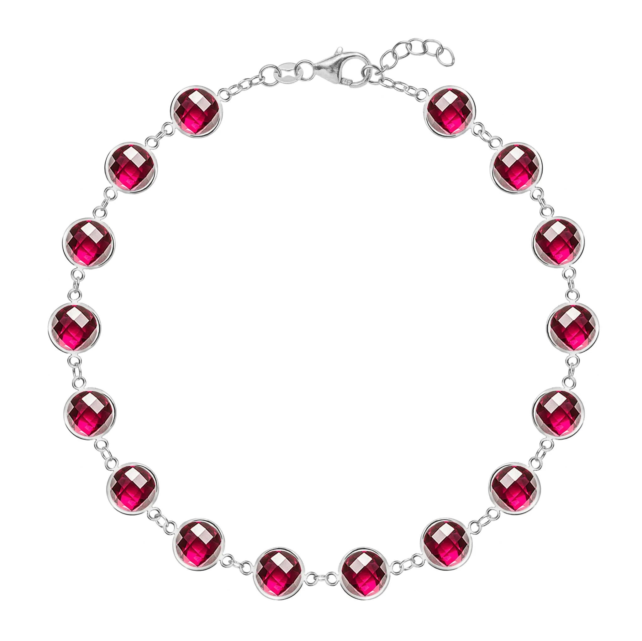 Newport Grand Ruby Bracelet in 14k Gold (July) - Image 8