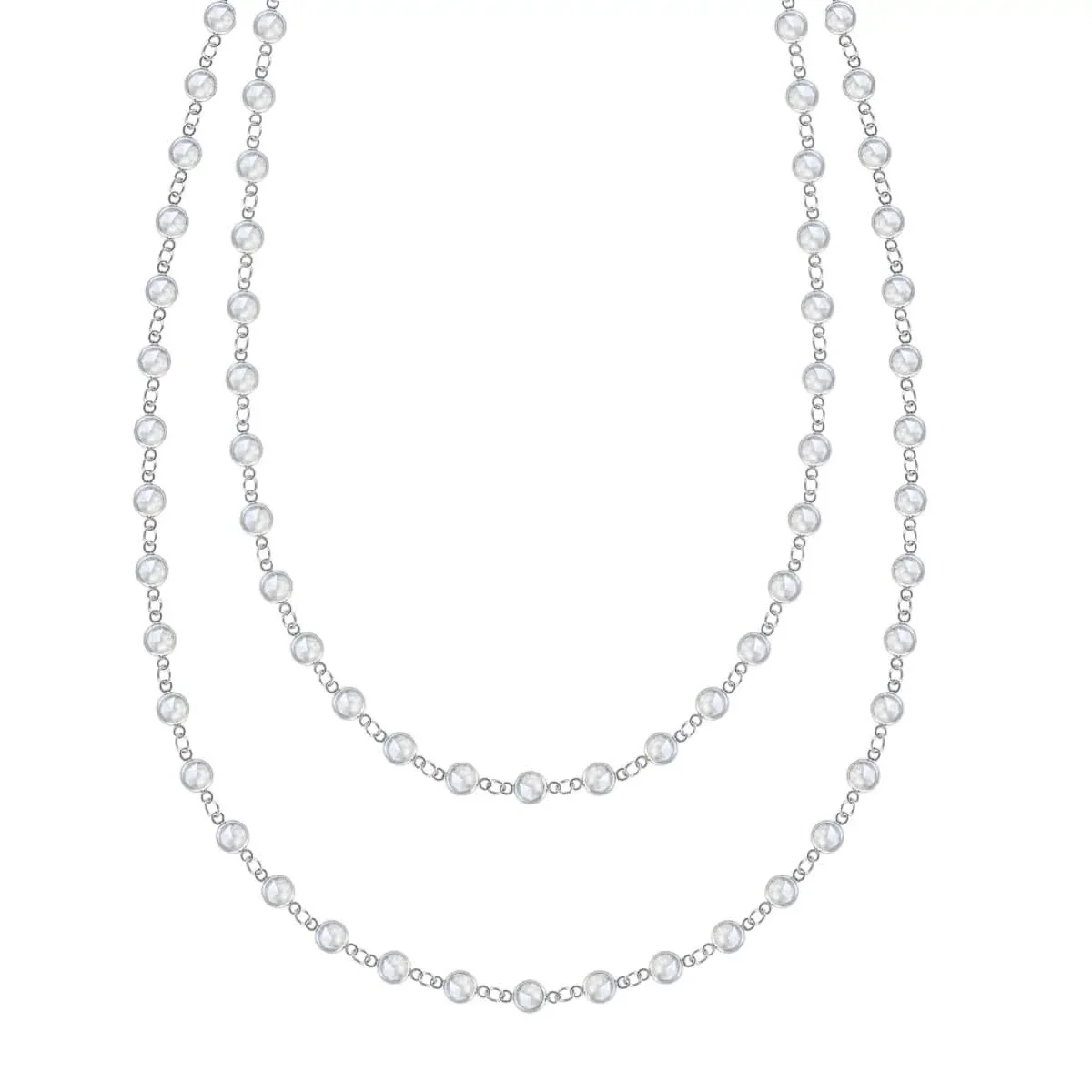 Newport Moonstone Long Necklace in 14k Gold (June) - Image 4
