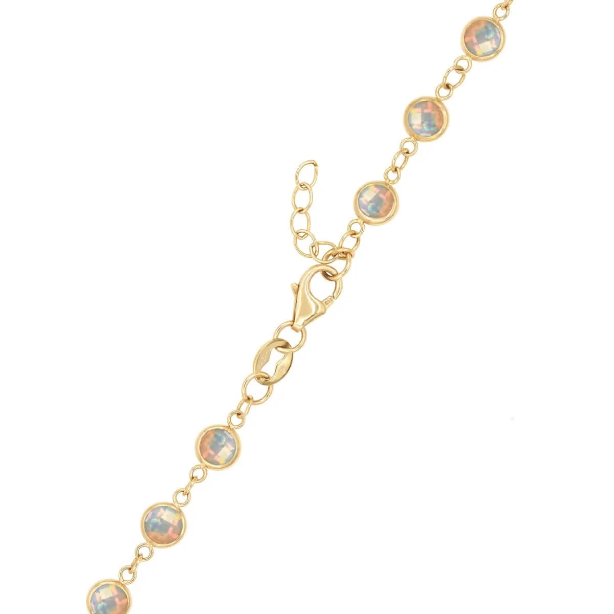 Newport Opal Necklace in 14k Gold (October) - Image 5