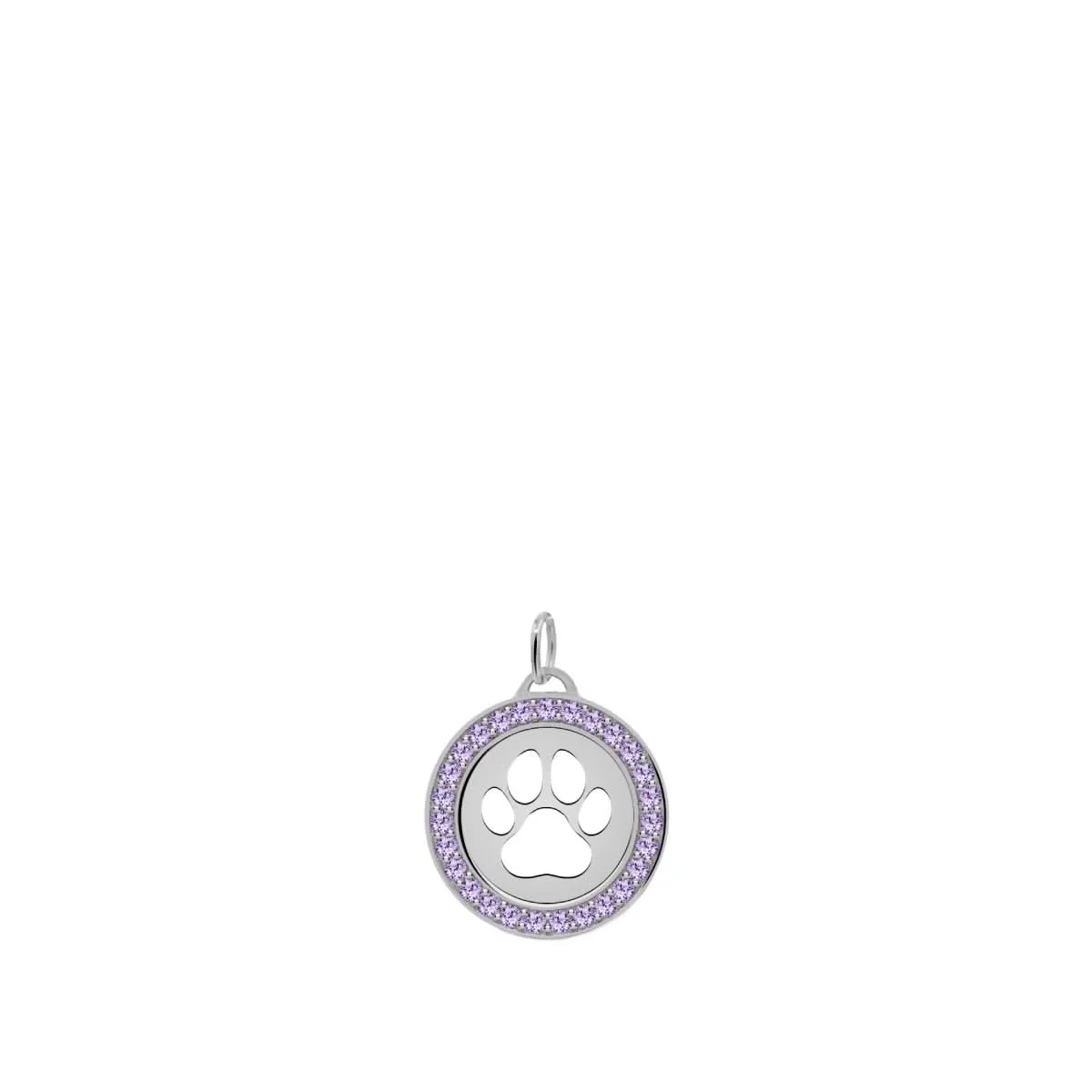 Paw & Amethyst Pendant in 14k Gold (February) - Image 8