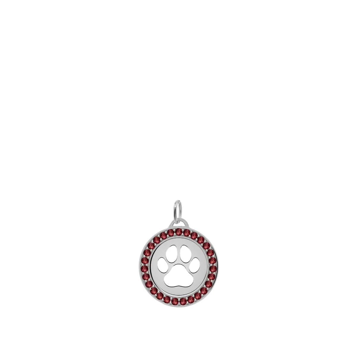 Paw & Garnet Pendant in 14k Gold (January) - Image 8