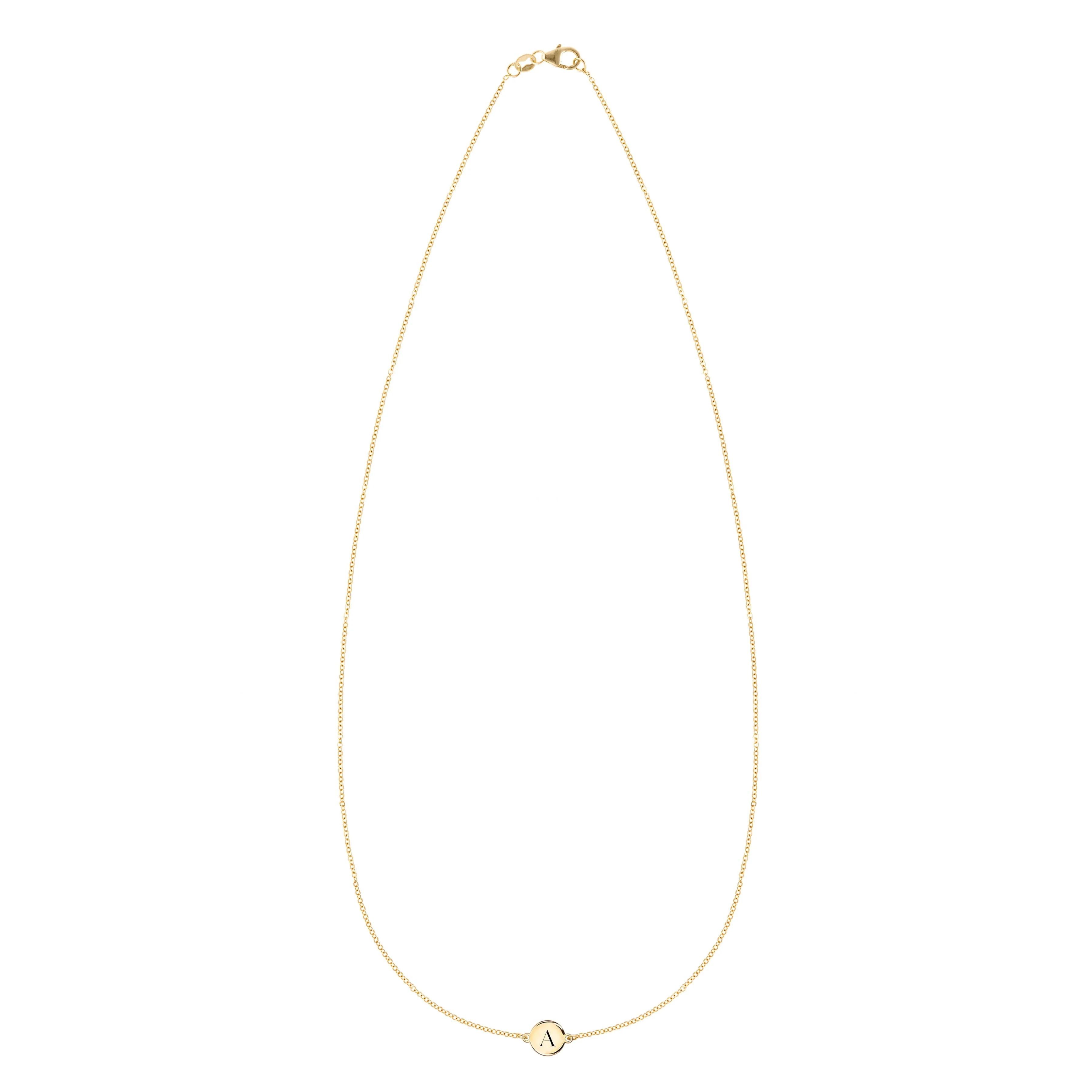 1 Letter Necklace in 14k Gold - Image 4