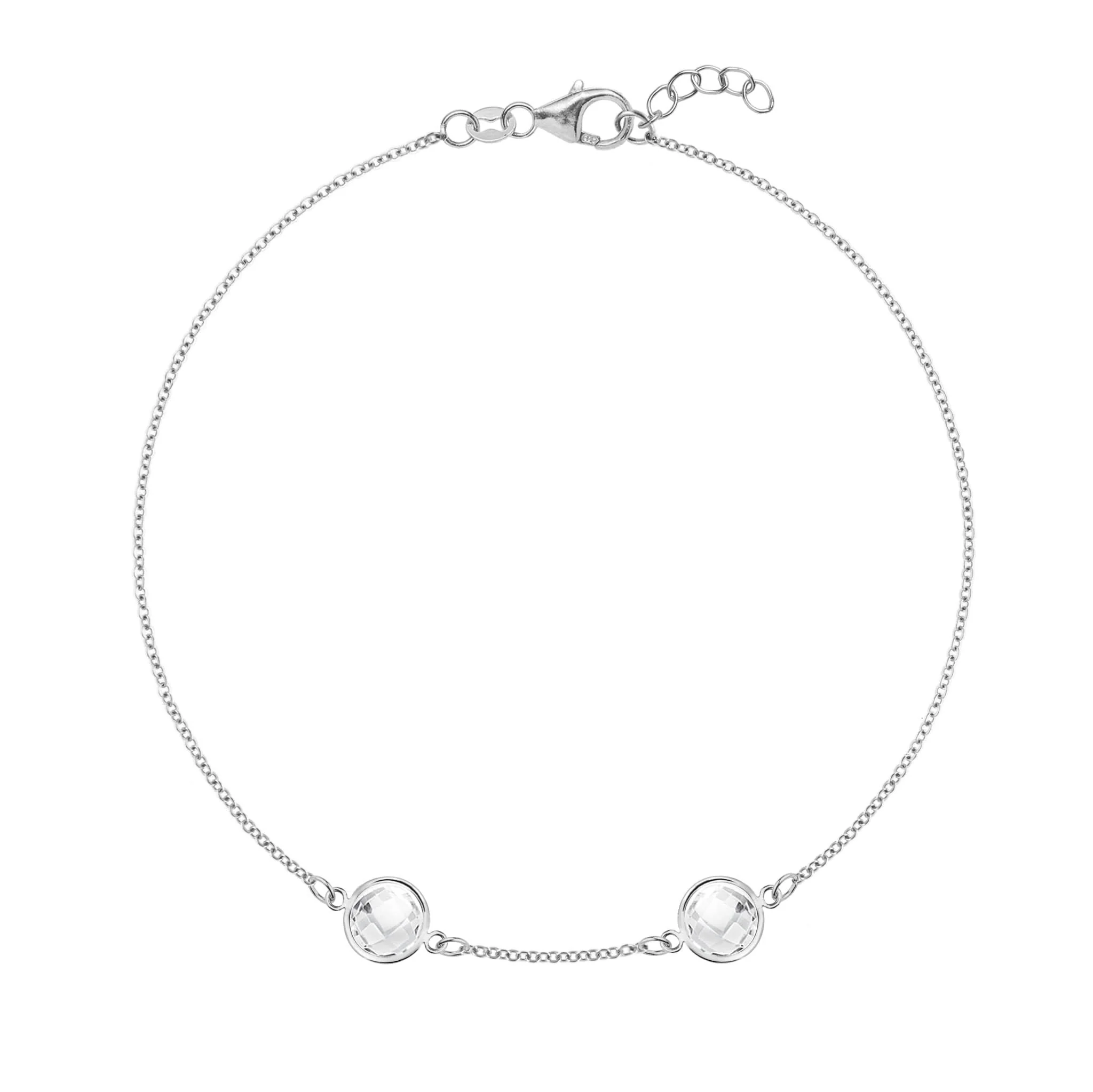 Grand 2 Birthstone Bracelet in 14k Gold - Image 7