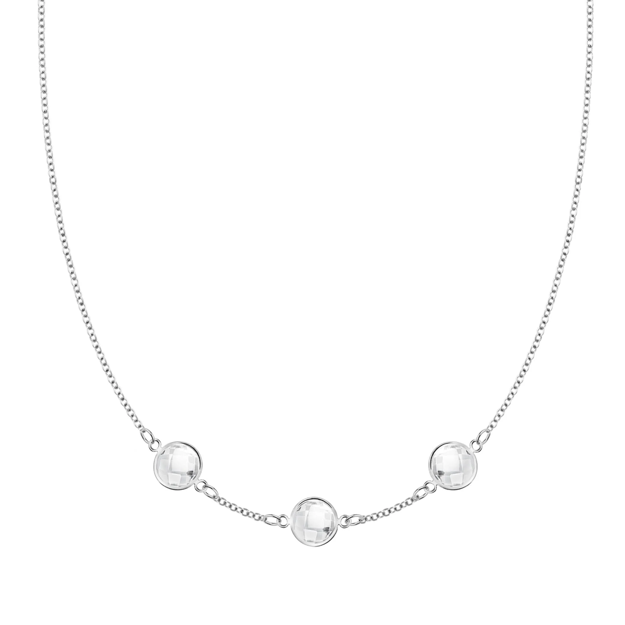 Grand 3 Birthstone Necklace in 14k Gold - Image 8